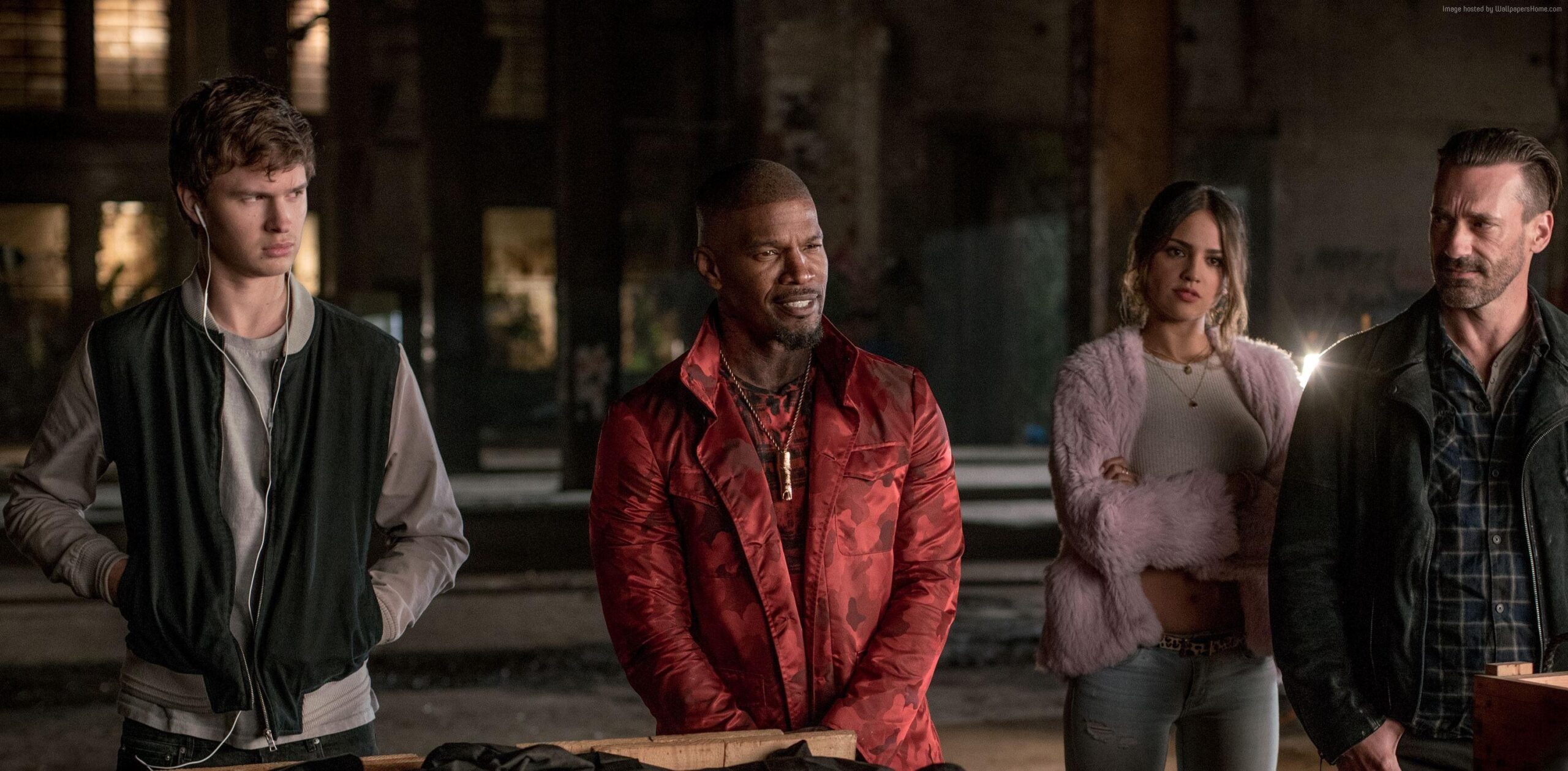 Wallpapers Baby Driver, Jamie Foxx, Jon Hamm, best movies, Movies