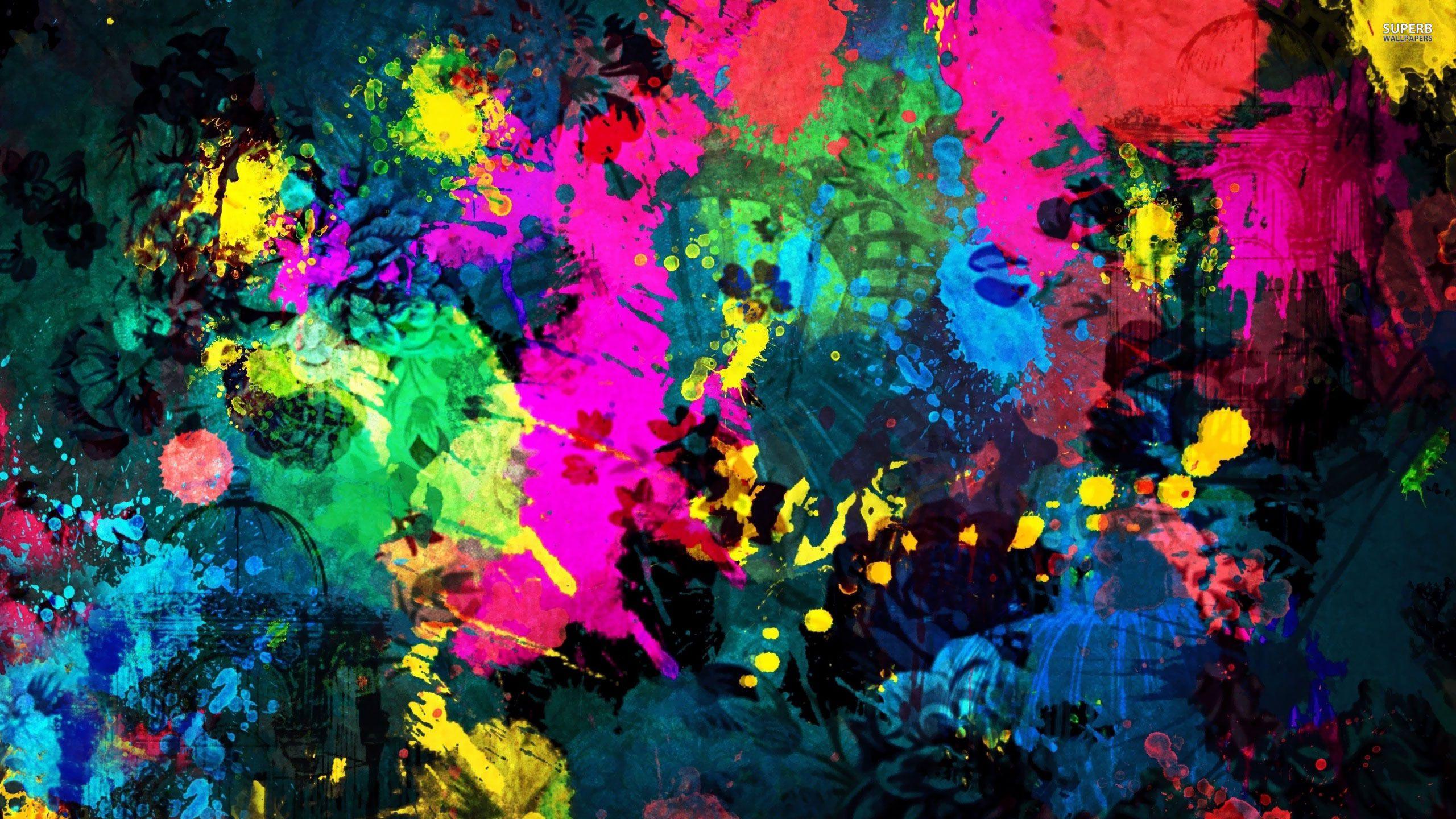 Colorful Paint Splatters