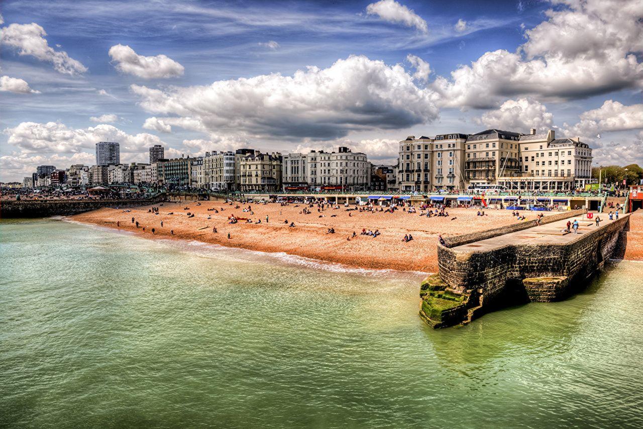 Wallpapers New York City USA Brighton Beach HDRI Sky Coast Cities