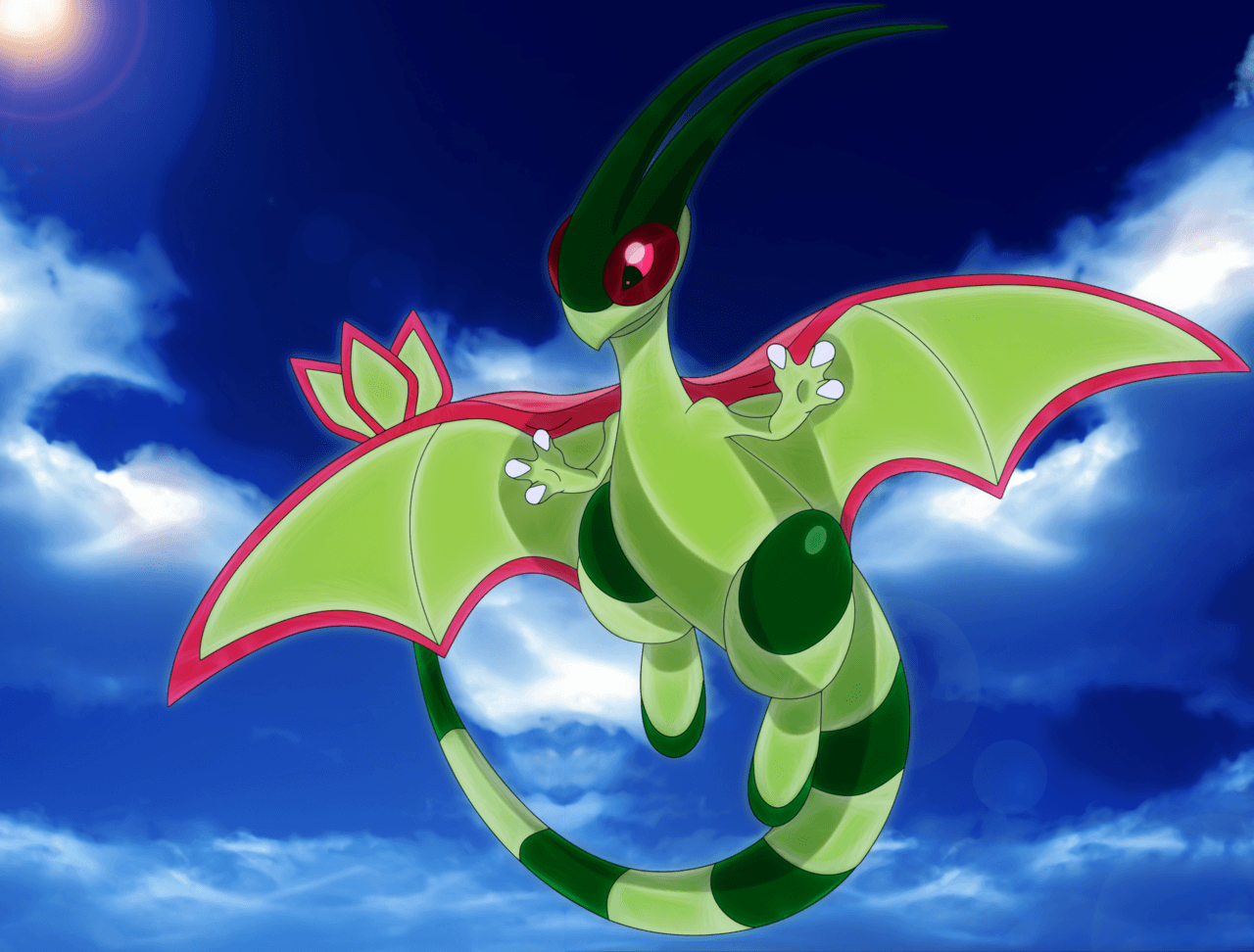 Flygon sky territory by Elsdrake