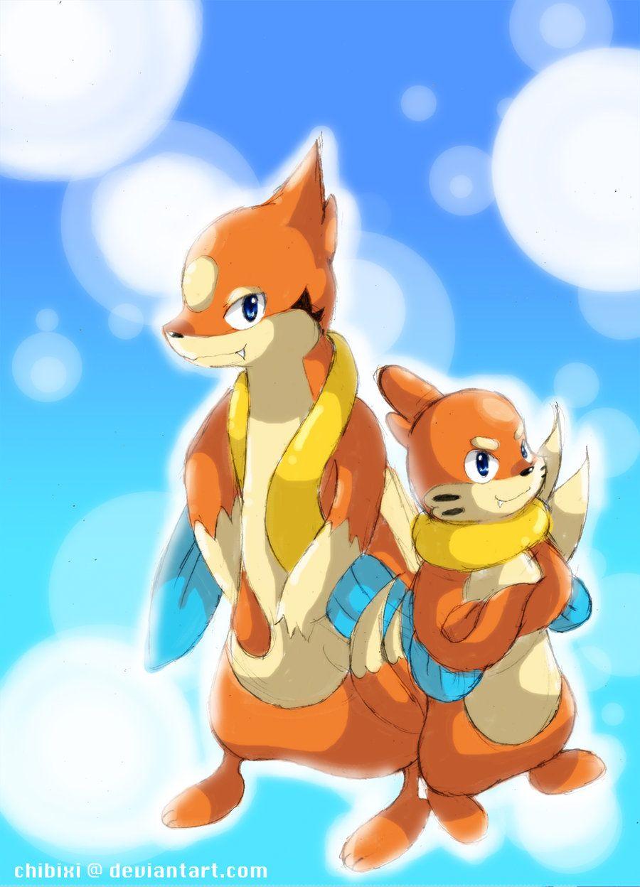 Floatzel and Buizel by Chibixi