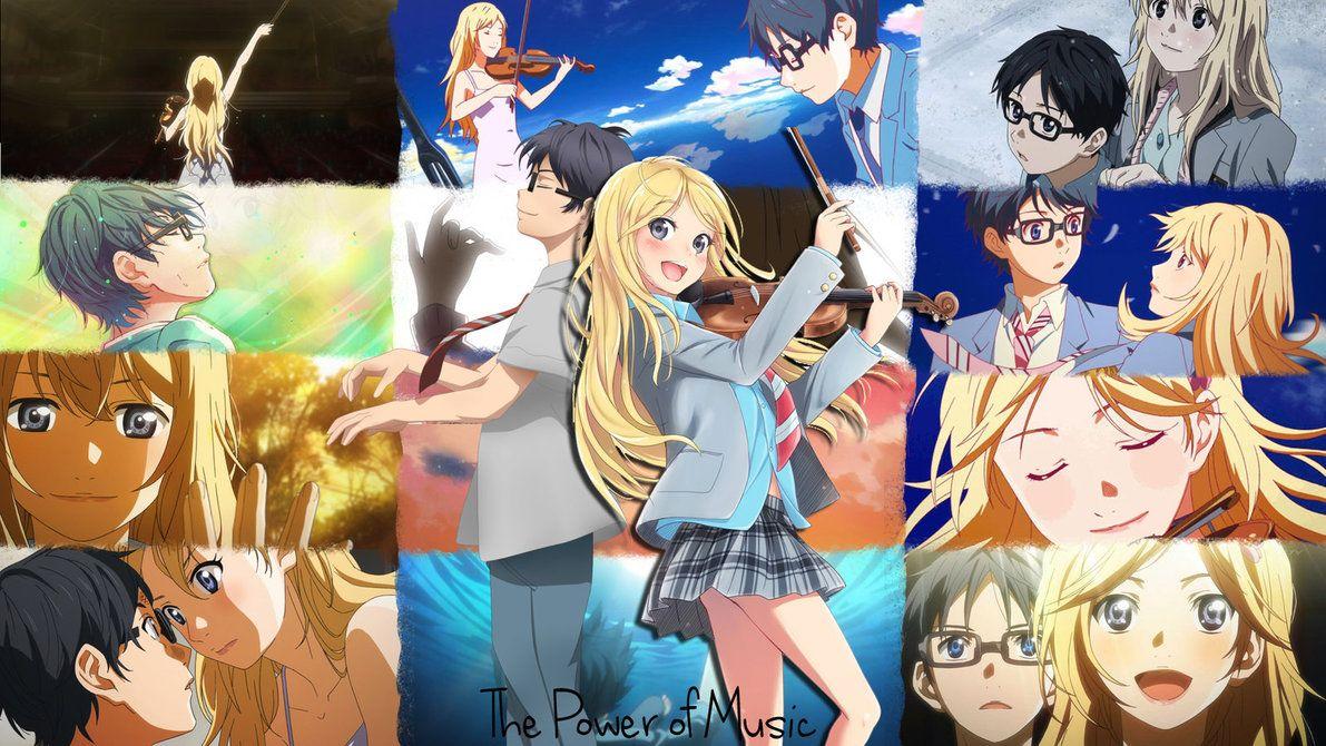 The Power of Music] Your Lie in April [Wallpaper] by AngelShadow92