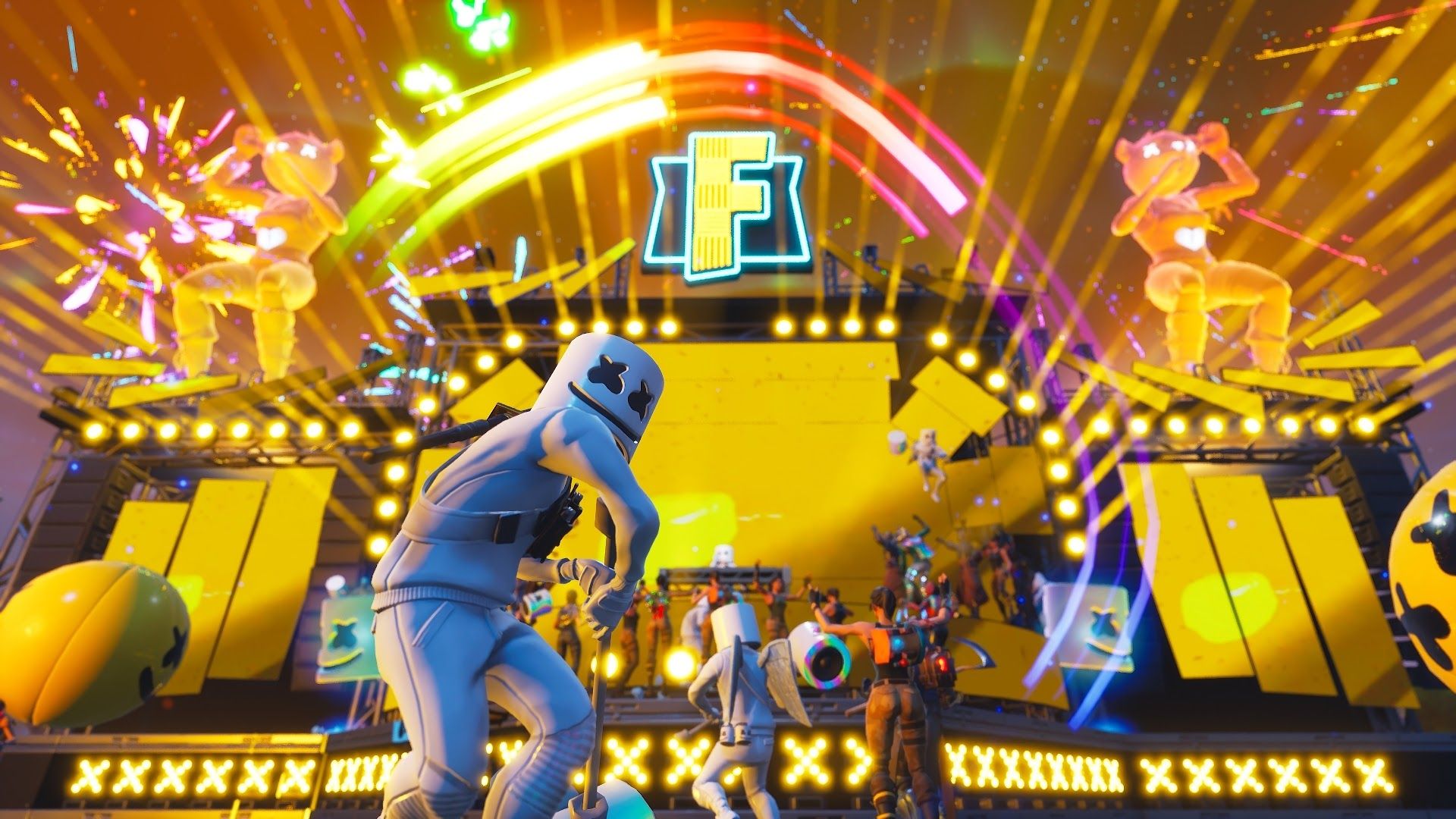 Marshmello, Fortnite Battle Royale, 4k,