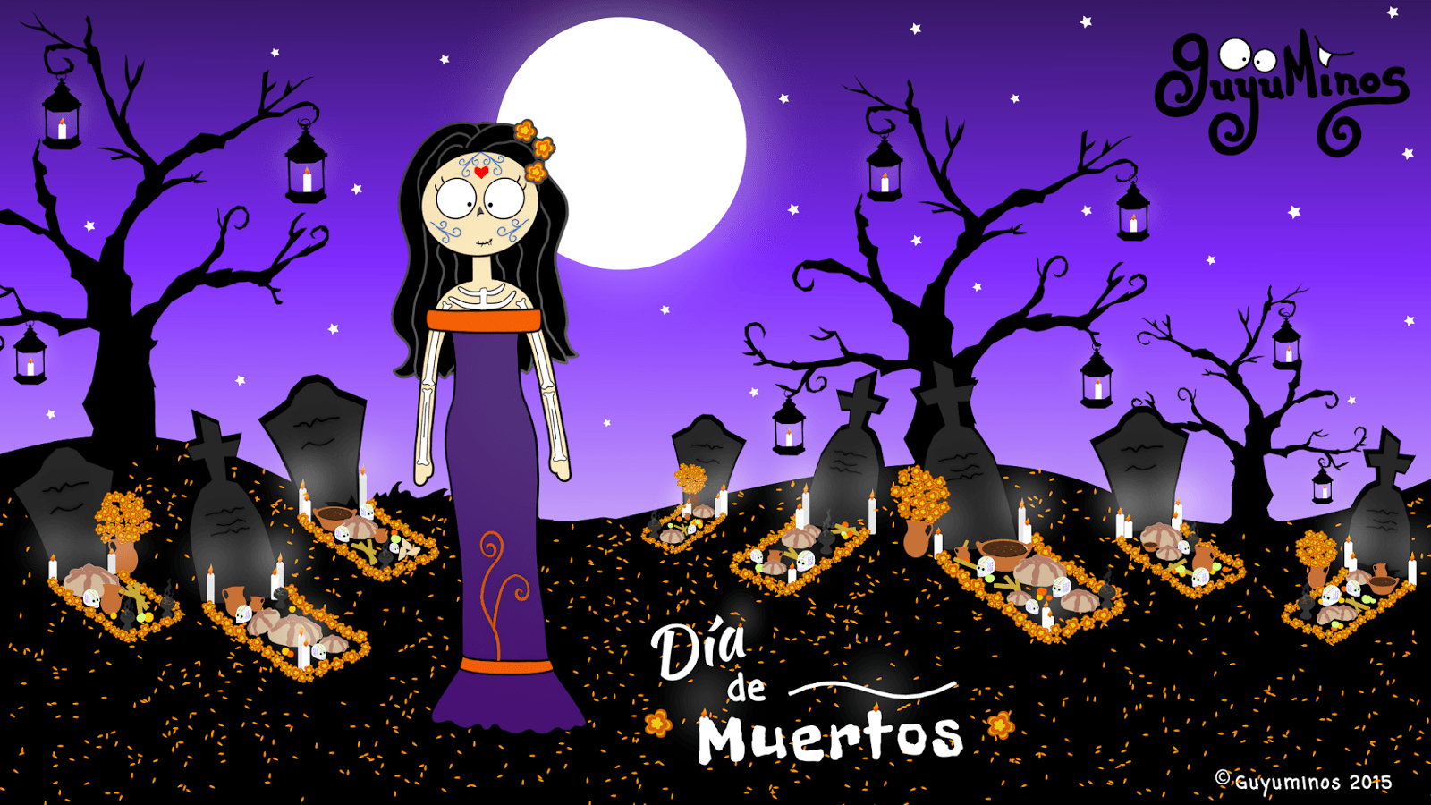 Portada Google+ y Wallpapers para Día de Muertos!