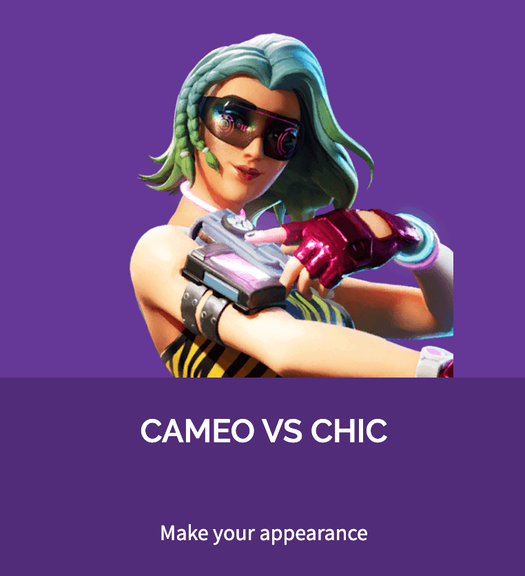 Cameo Vs Chic Fortnite wallpapers