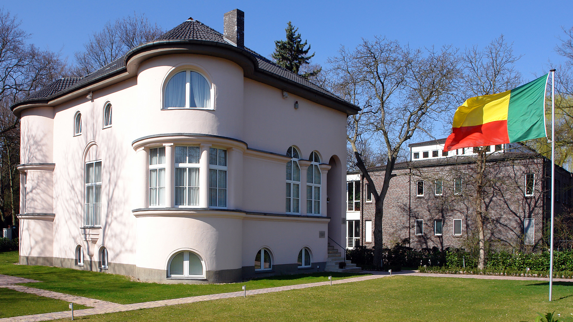 benin white building