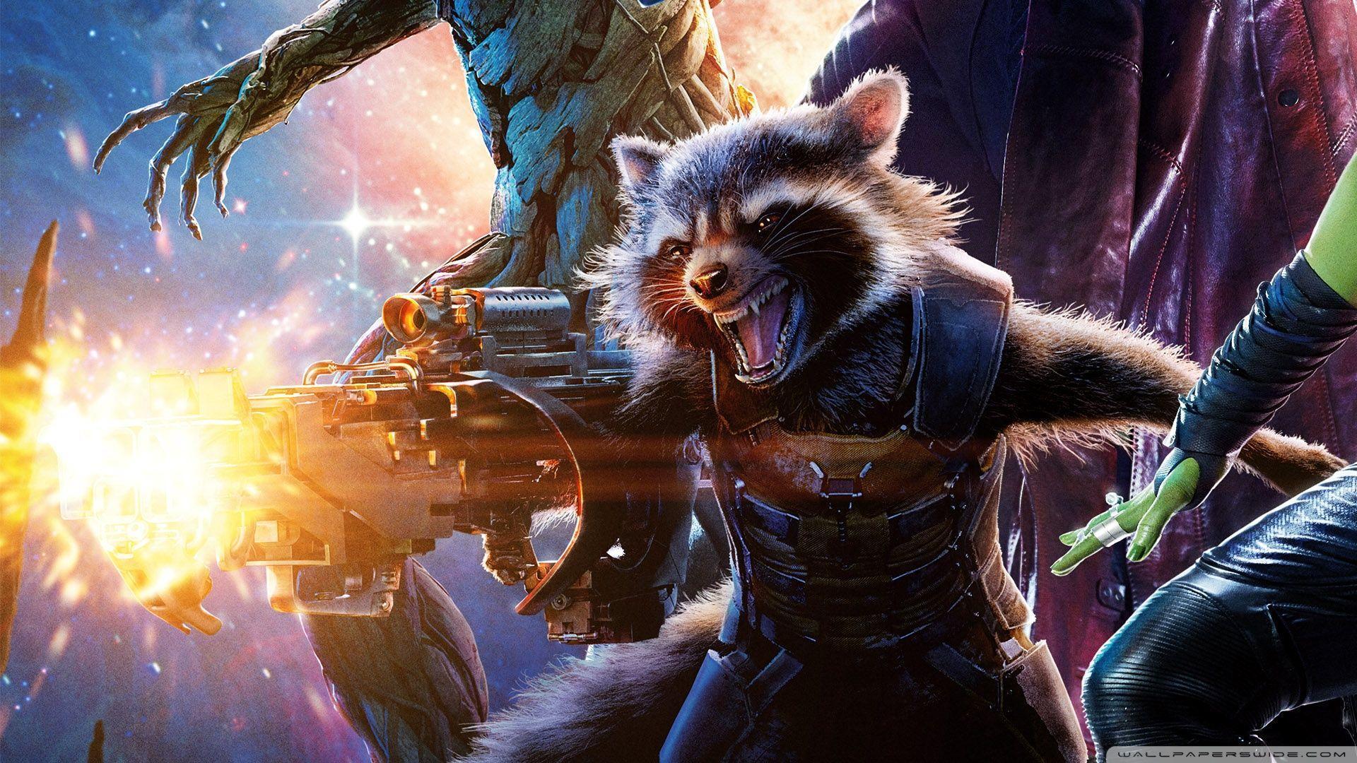 Guardians of the Galaxy Rocket Raccoon HD desktop wallpapers