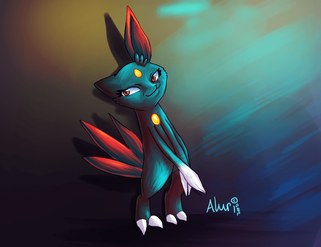 Shy Sneasel :. by Aluri