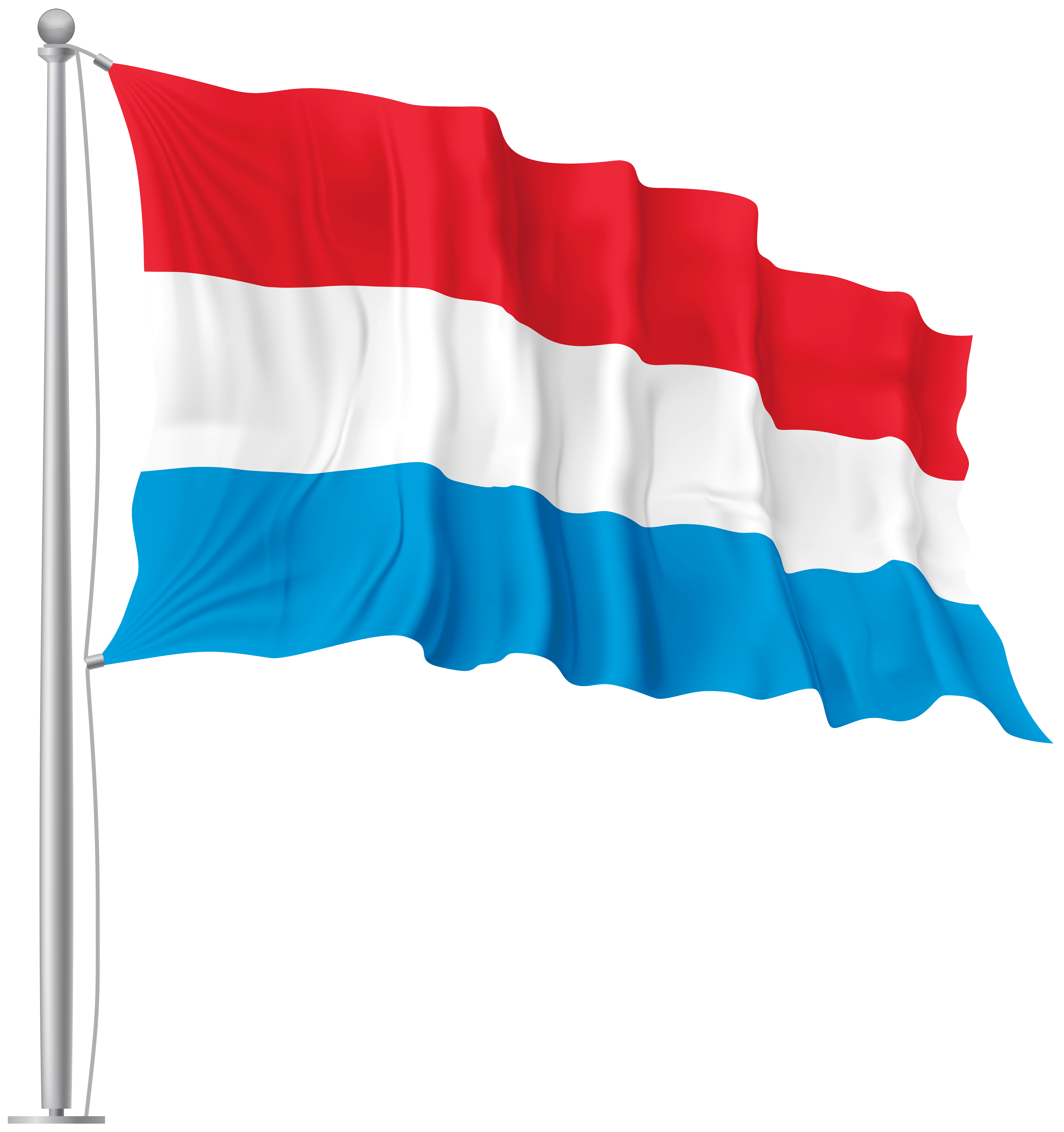 Luxembourg Waving Flag Image