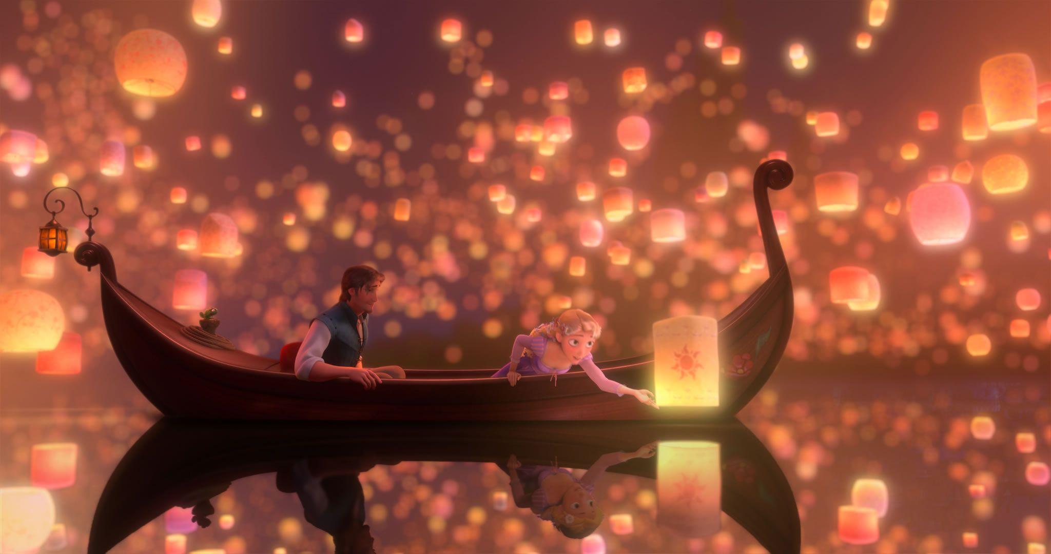 Tangled Floating Lanterns Desktop Wallpapers