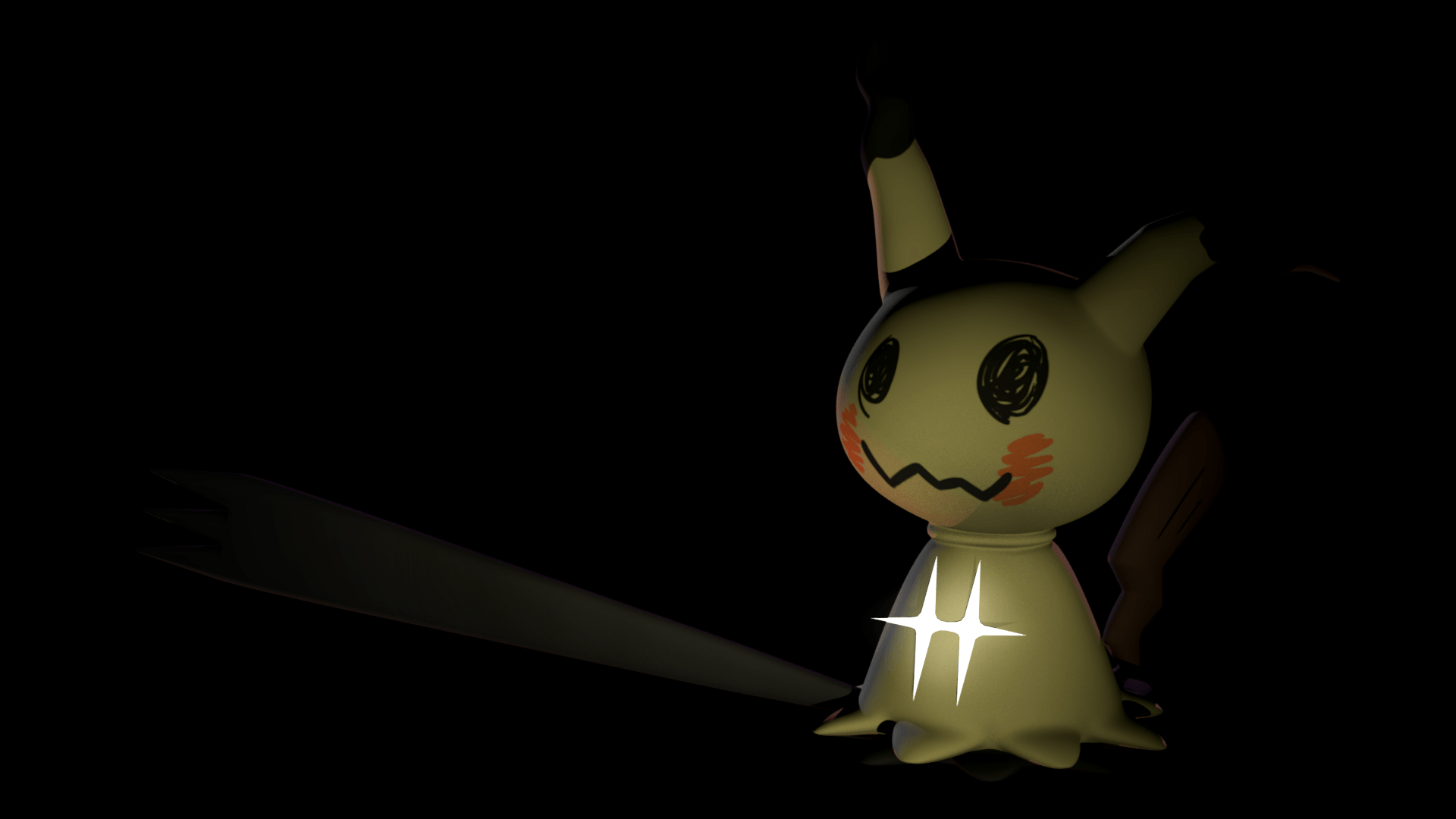 3d Mimikyu WiP by Estefanoida