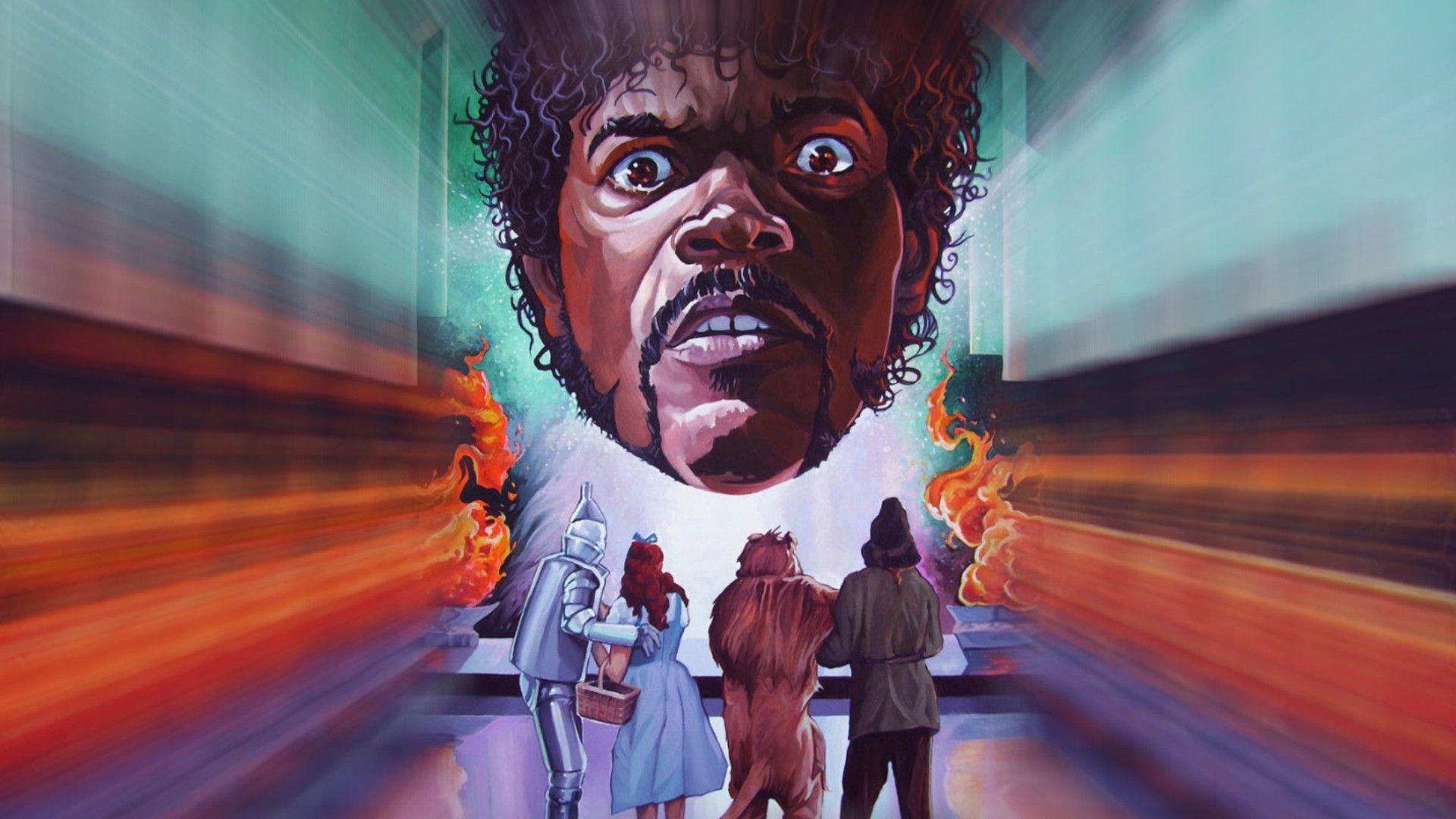 Wallpapers : artwork, crossover, movies, Samuel L Jackson, The Wizard