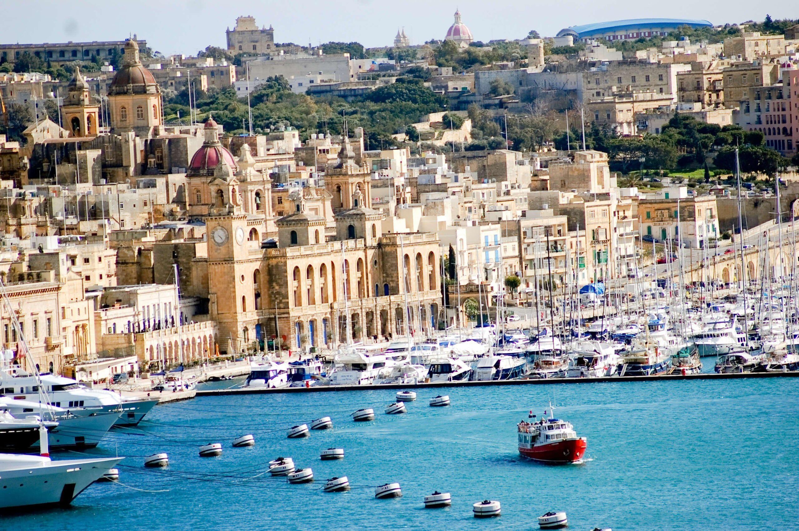 Sliema malta europa puerto edificios wallpapers