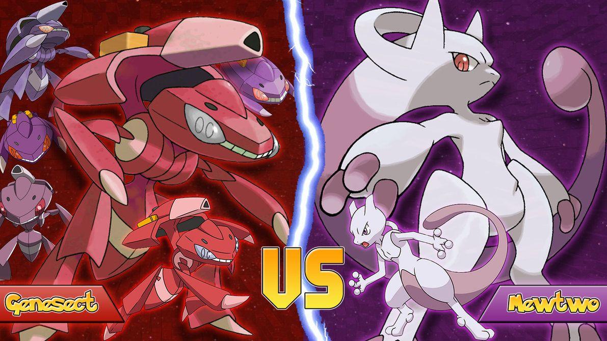 Genesect Vs Mewtwo by Monstradon