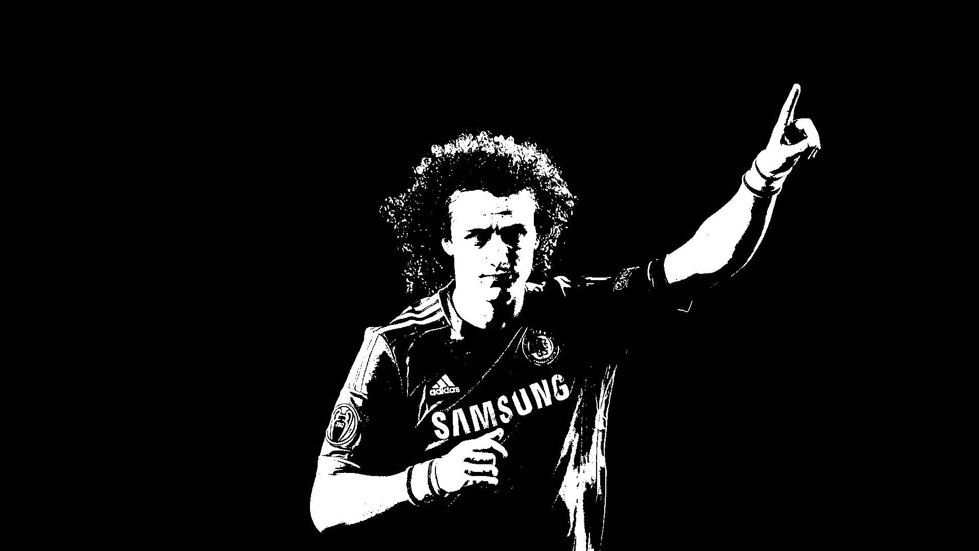 Black and White David Luiz Wallpapers : chelseafc