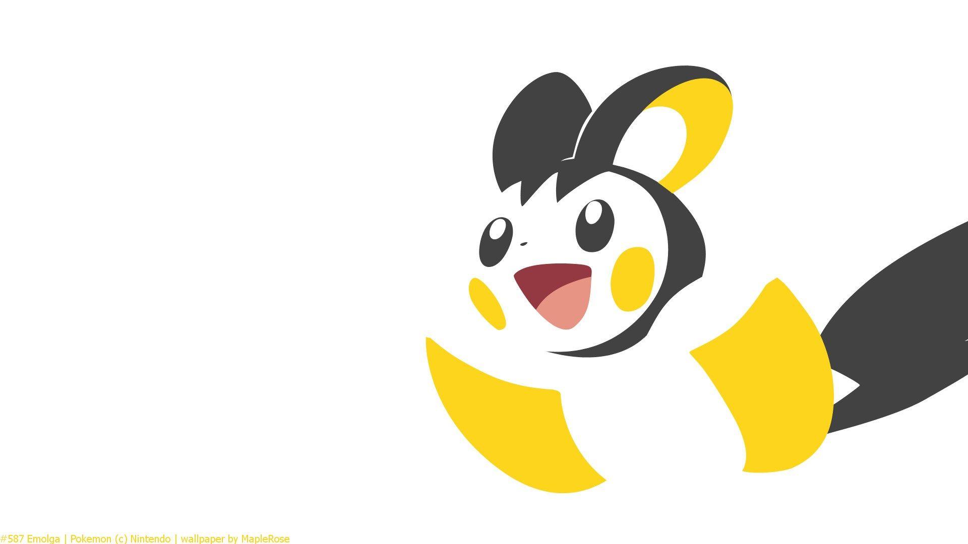 Emolga, Minimal, Pokemon, Pokemon Generation V HD Wallpapers