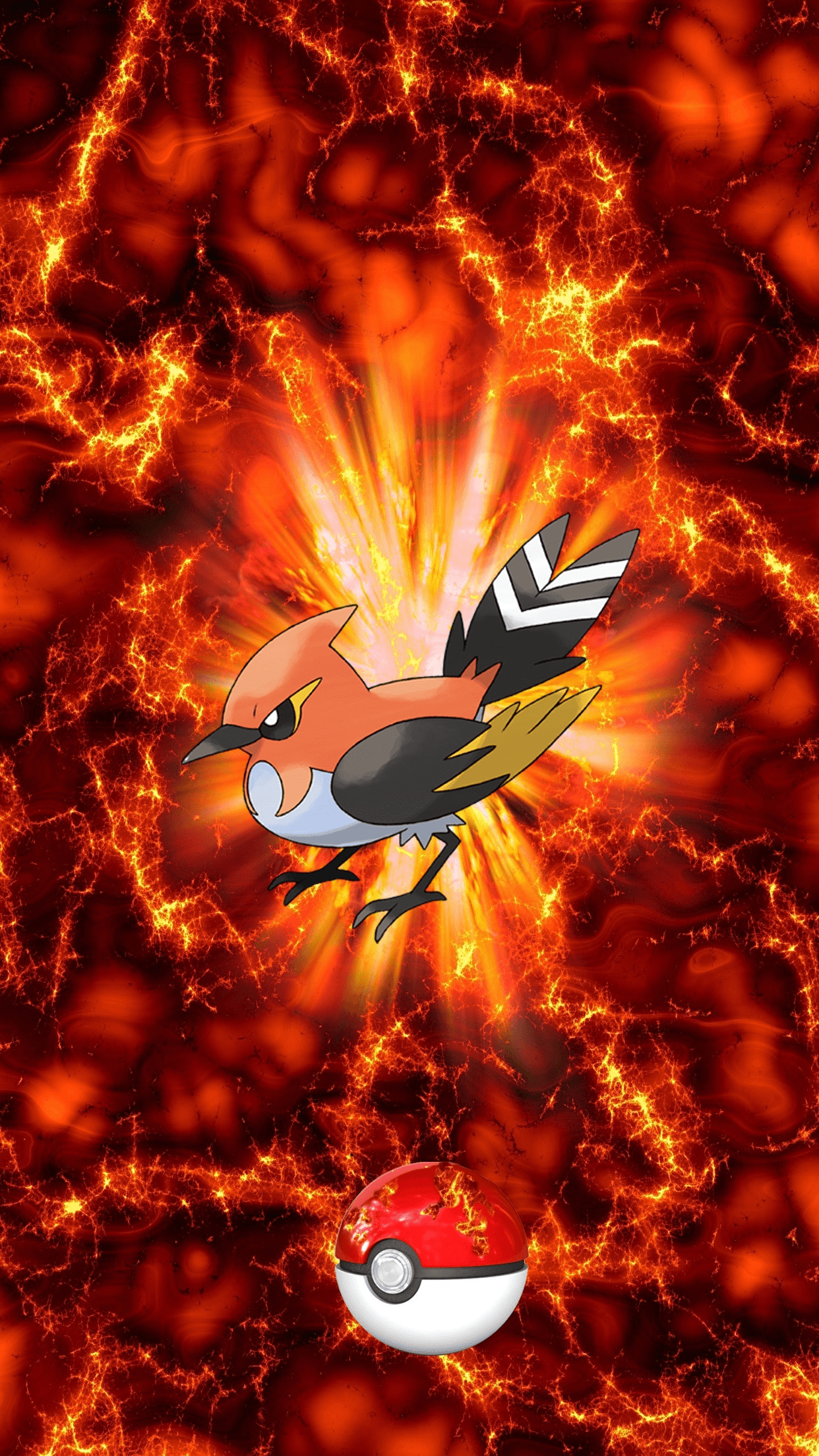 662 Fire Pokeball Fletchinder Hinoyakoma 17 Fletchling