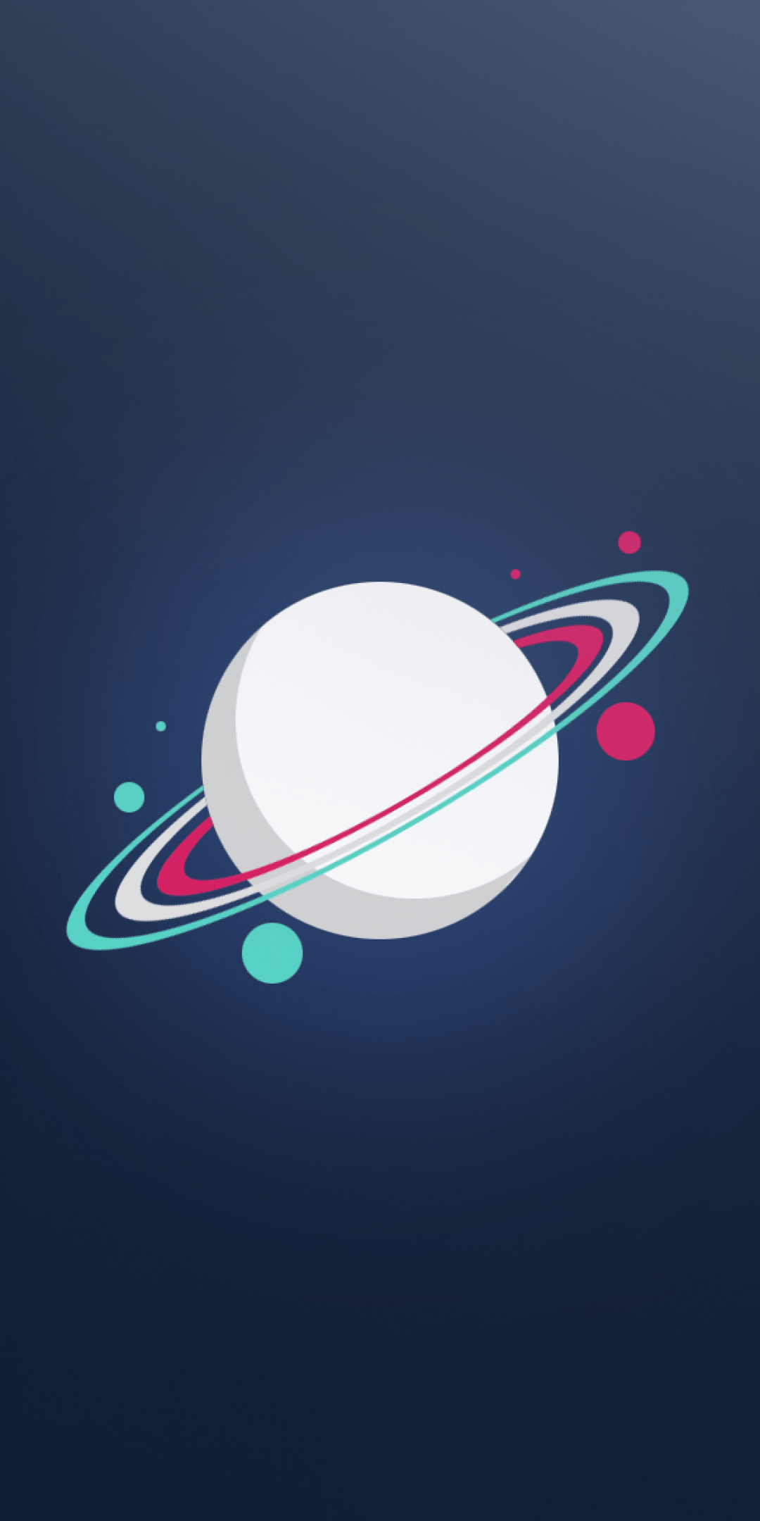 Download Minimal Planet, Digital Art, Ring System