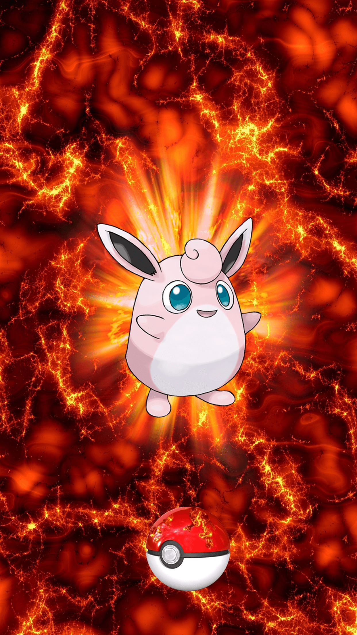 040 Fire Pokeball Wigglytuff Pukurin Jigglypuff