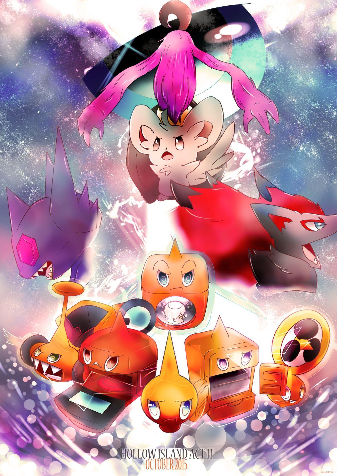 Rotom, Sableye, Zoroark, Minccino and Gourgeist