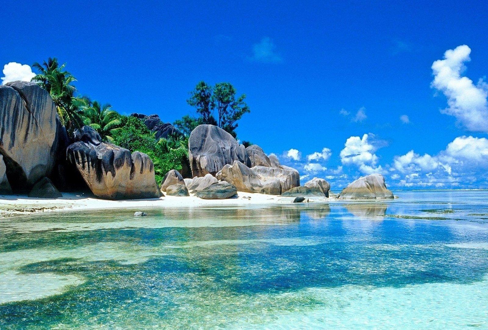 Rocas Tag wallpapers: Islas Paradisiacas Oceano Barco Rocas Beach HD