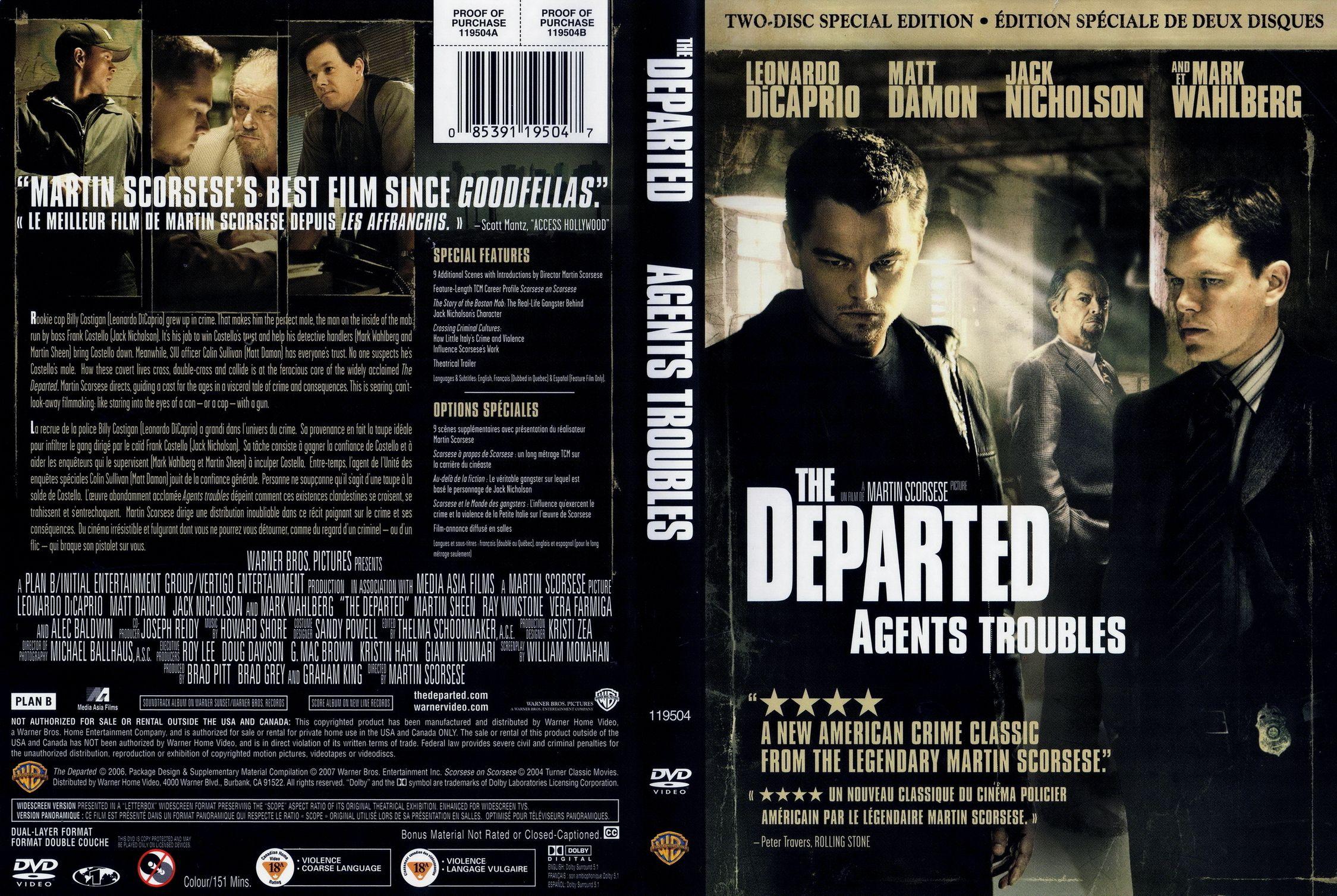 THE DEPARTED crime thriller leonardo diCaprio poster wallpapers