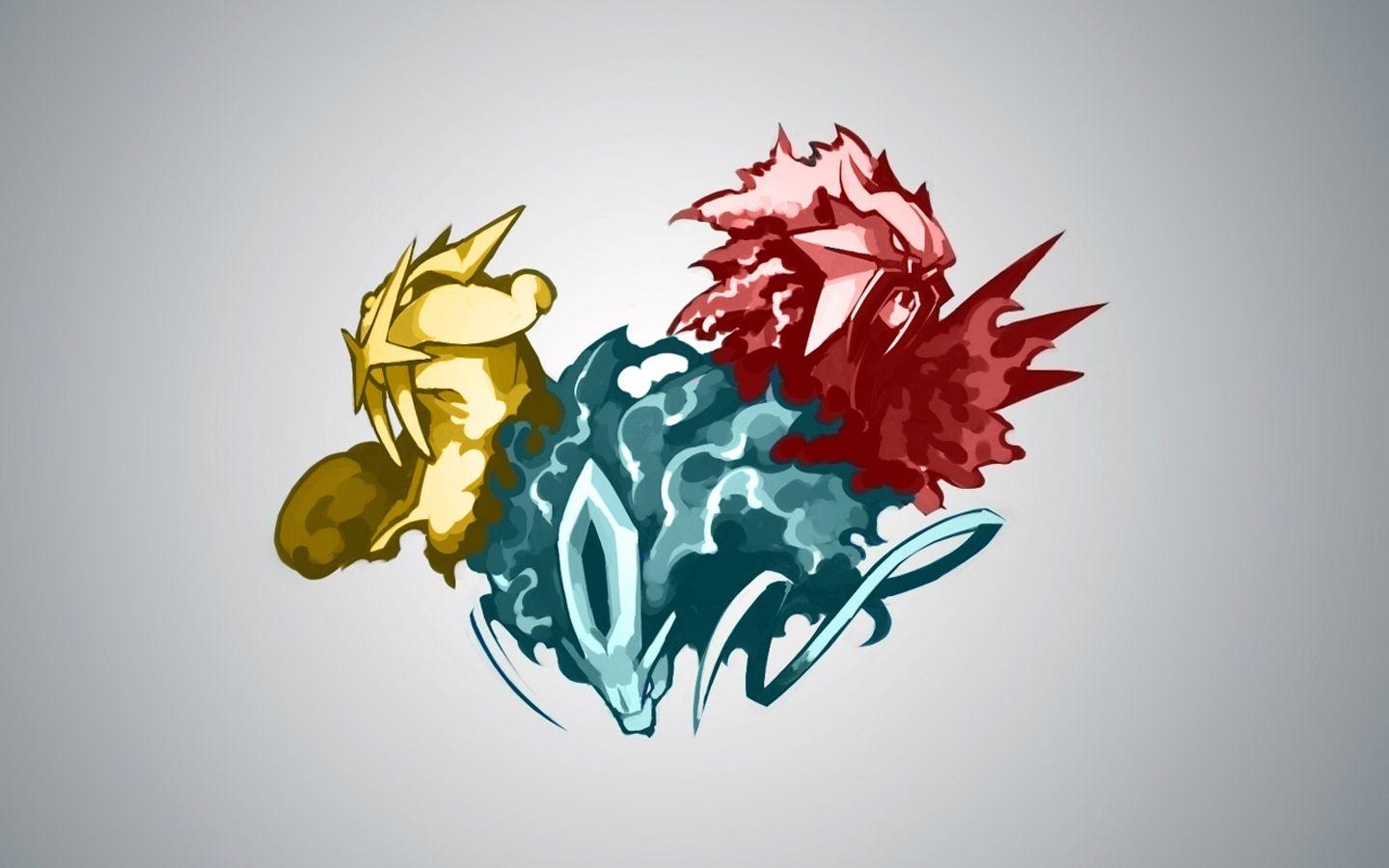 pokemon simple backgrounds entei suicune raikou High Quality