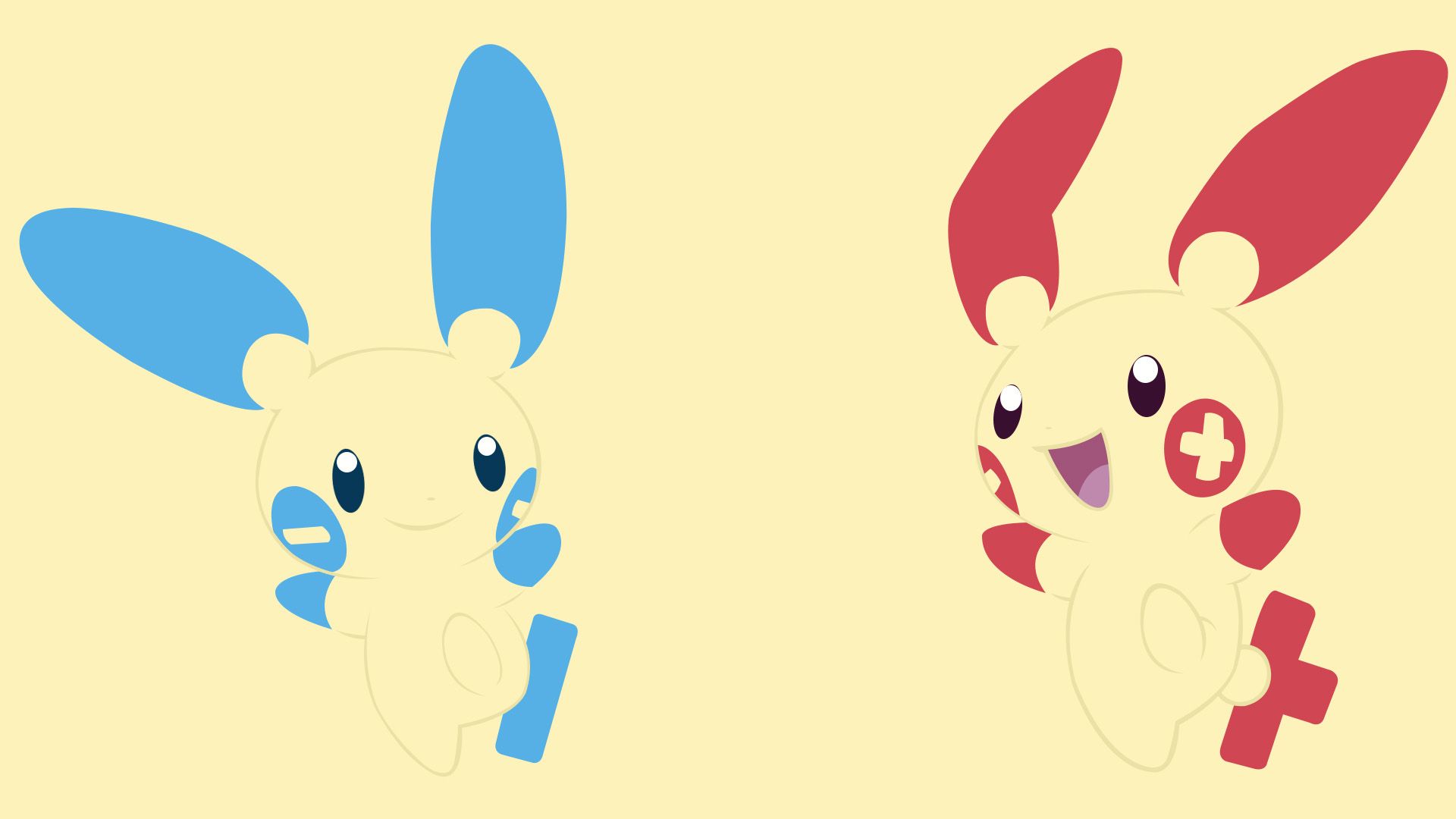 Minun and Plusle Full HD Wallpapers and Backgrounds Image