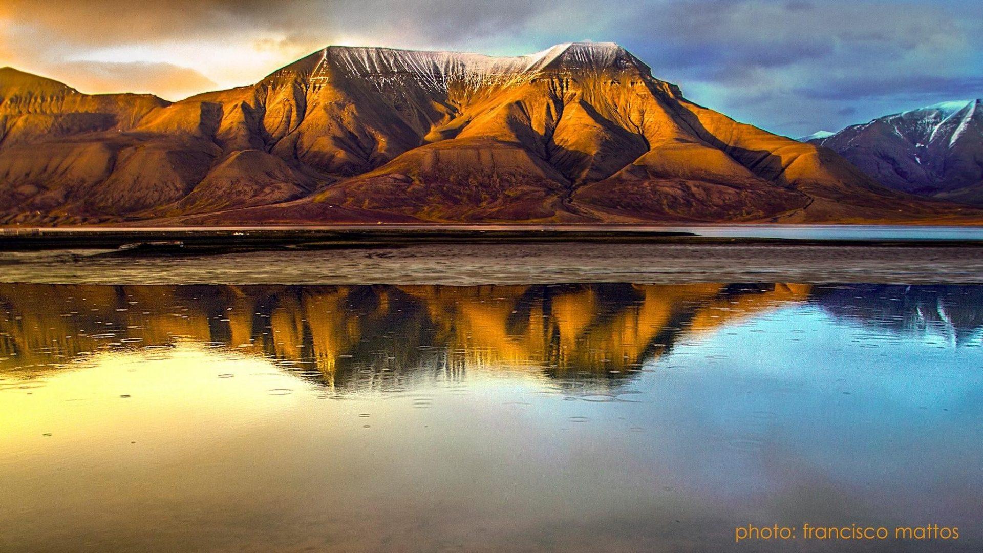 Svalbard Tag wallpapers: Svalbard Sea Reflection Clouds Water Autumn