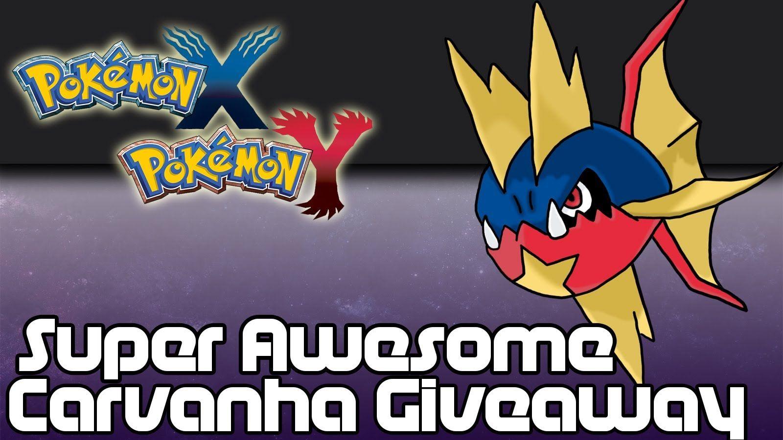 CLOSED] Pokemon X and Y: Speed Boost Carvanha Giveaway!