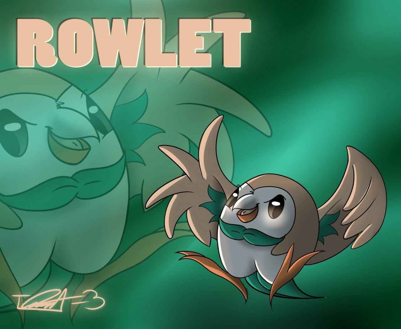 Digital = Rowlet Wallpapers by treecko