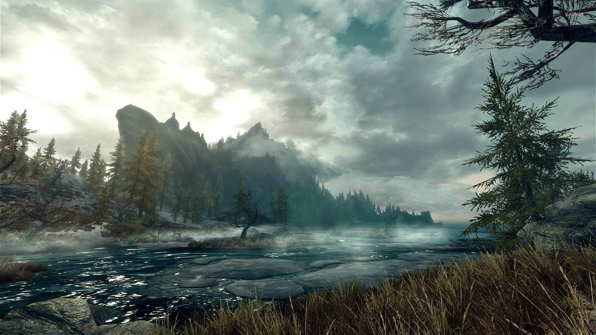 Amazing sky in The Elder Scrolls V: Skyrim wallpapers