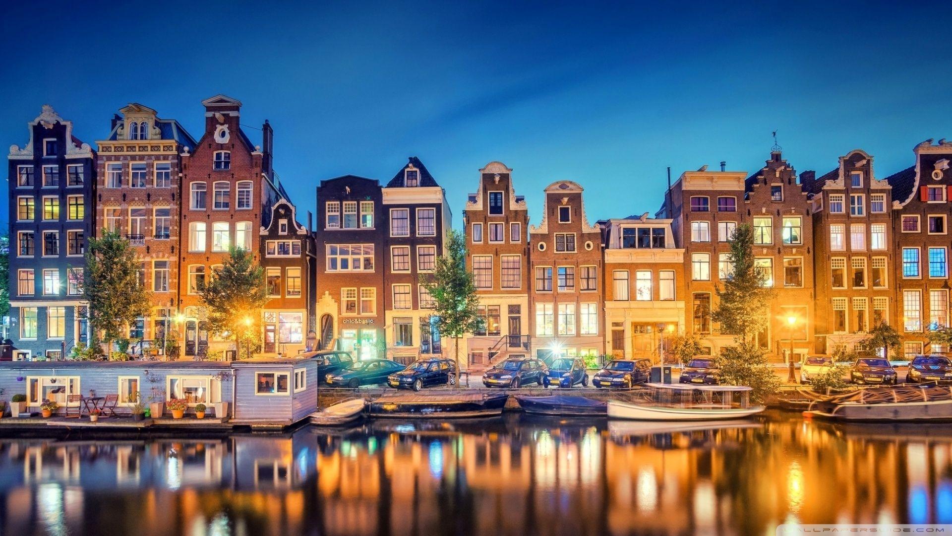 Amsterdam Lights HD desktop wallpapers : Widescreen : High