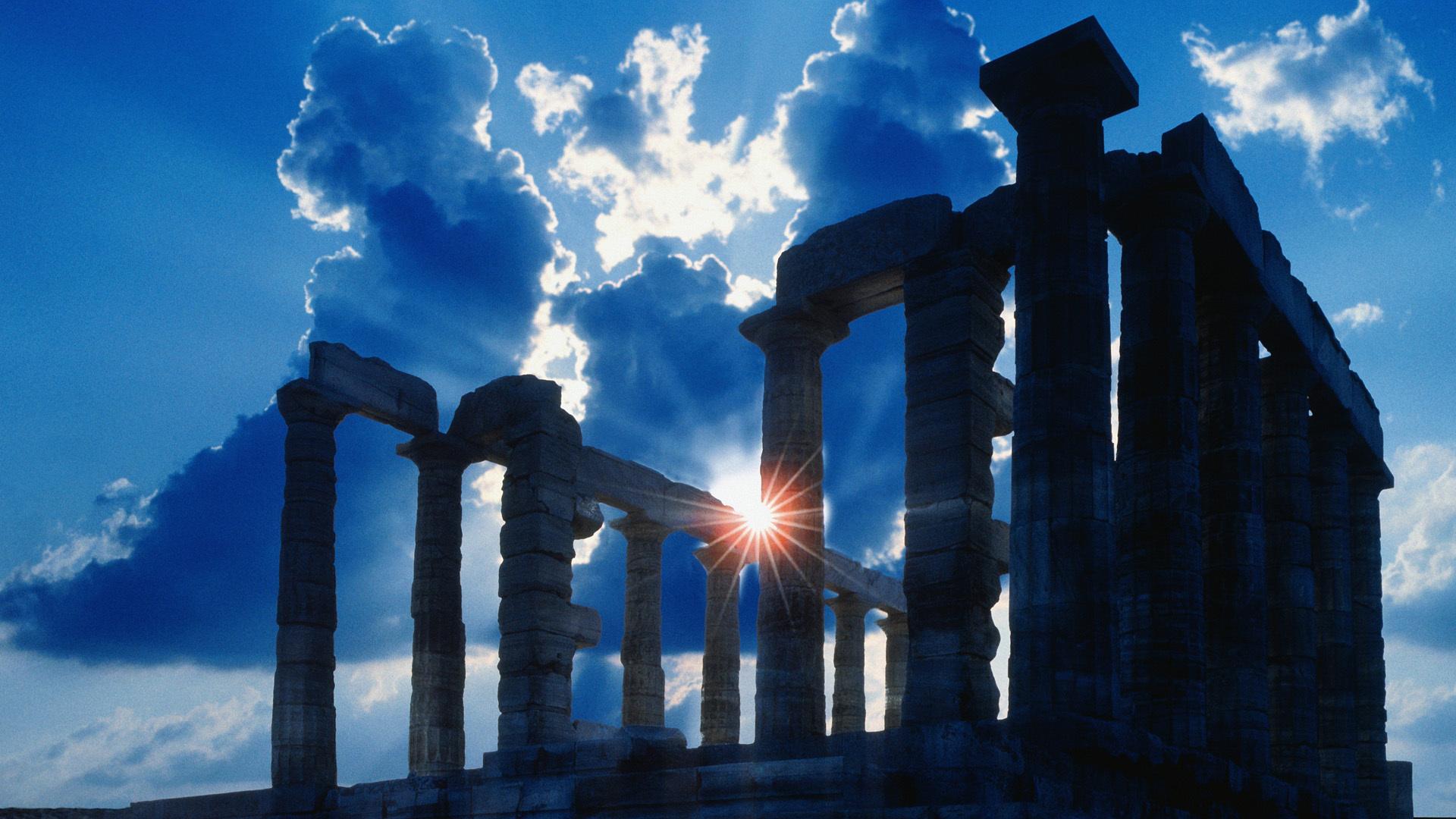 Ancient temple in Athens wallpapers and image