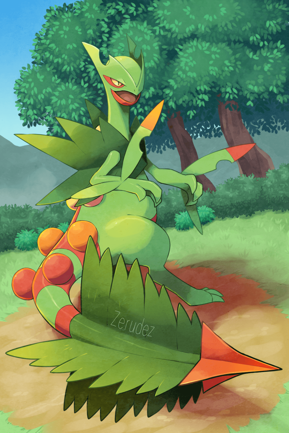 Mega Sceptile: My Sceptile, Grecki, was one of my first Pokemon to