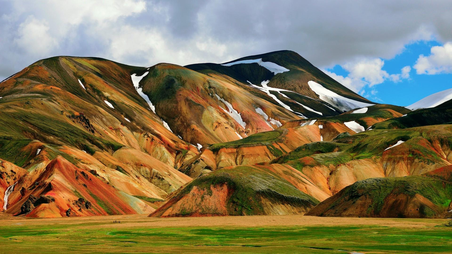 nature, Landscape, Mountain, Iceland, Snow, Field, Hill Wallpapers