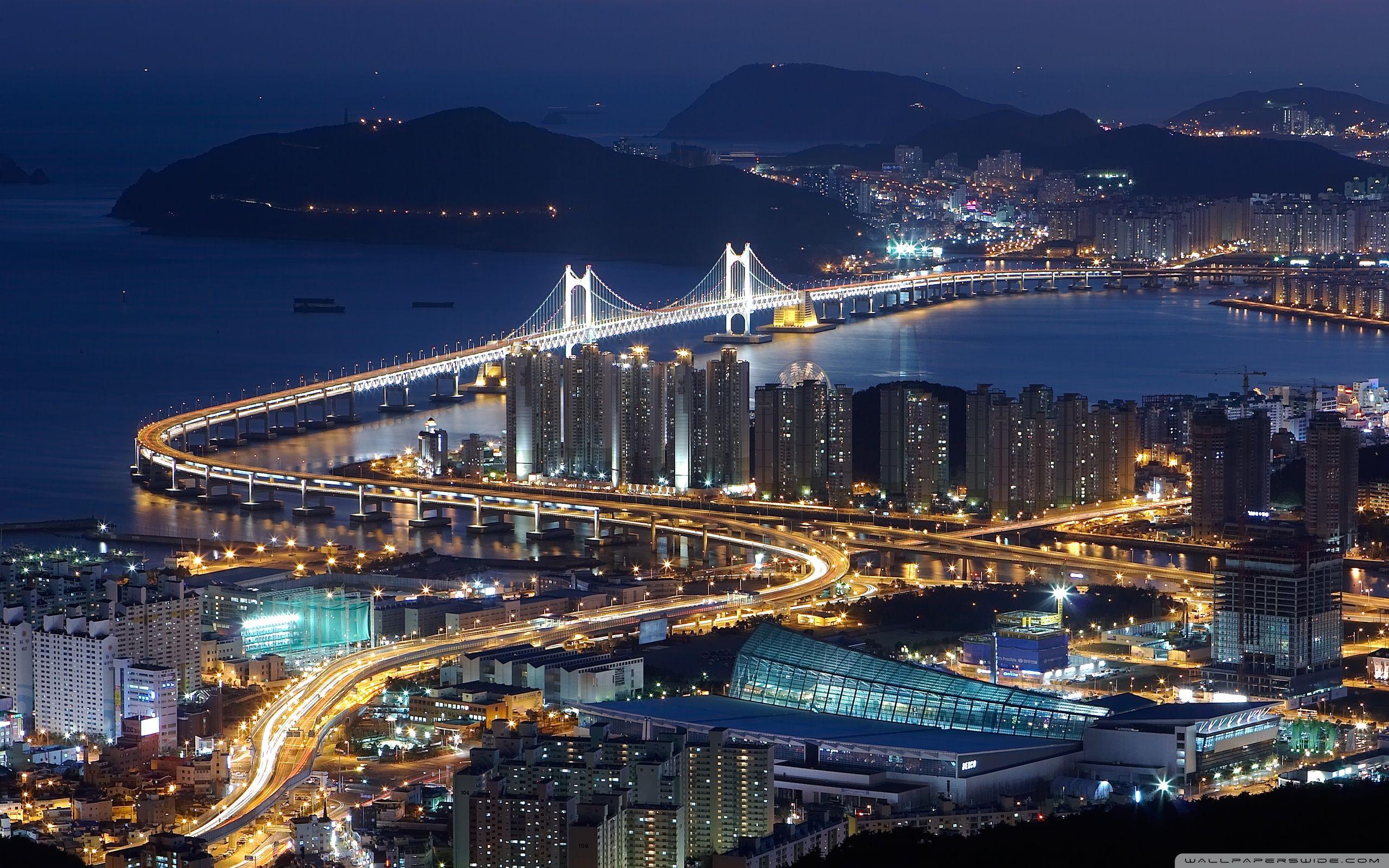 Gwangan Bridge, Busan, South Korea ❤ 4K HD Desktop Wallpapers for 4K