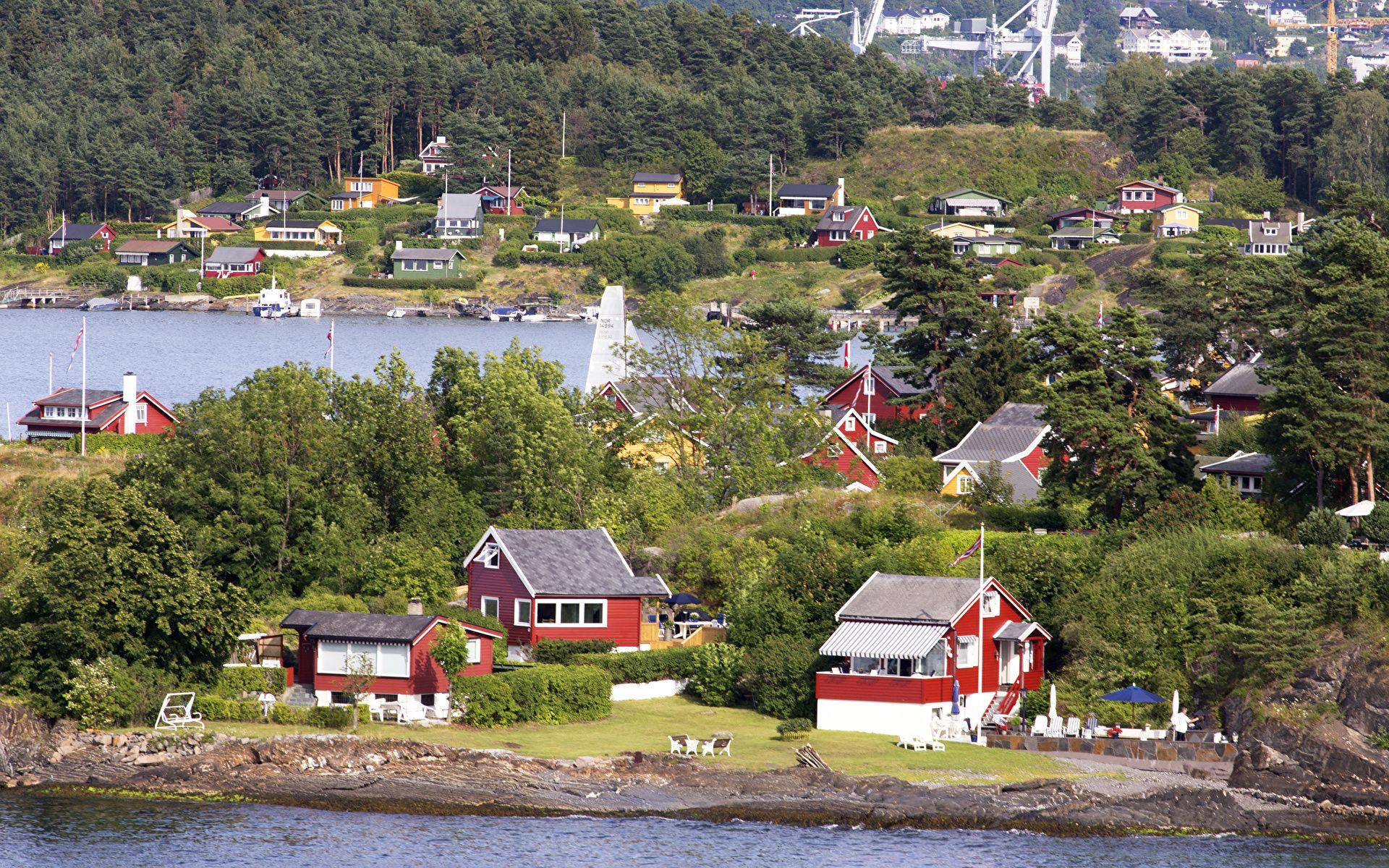 Wallpapers Norway Nakkholmen Island Oslo Cities Houses