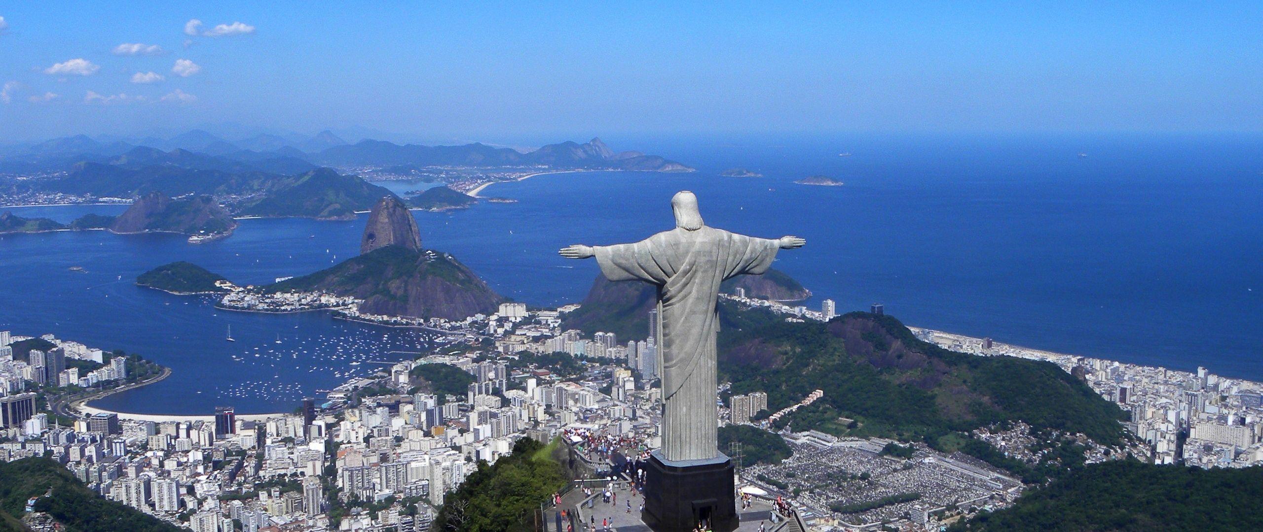 HD Backgrounds Rio De Janeiro Brazil Christ The Redeemer Top View