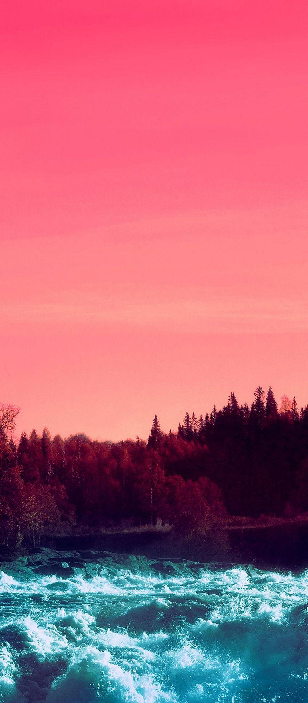 Pink Sky Nature Water