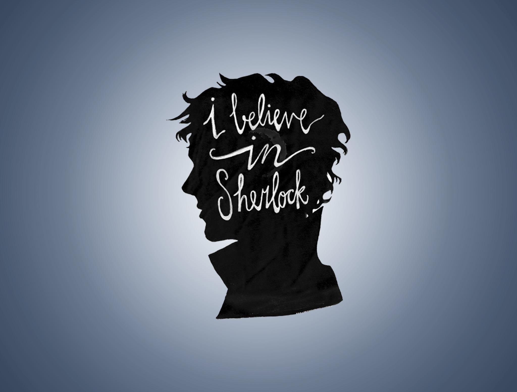 Download wallpapers sherlock, bbc, believe, profile