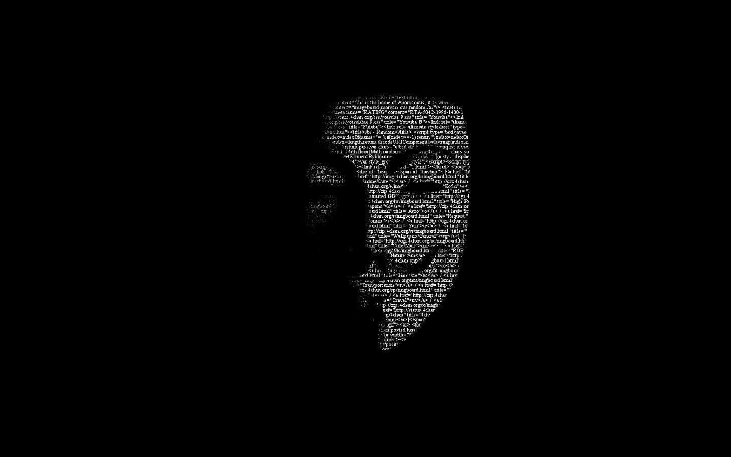 Guy Fawkes Mask Code desktop PC and Mac wallpapers