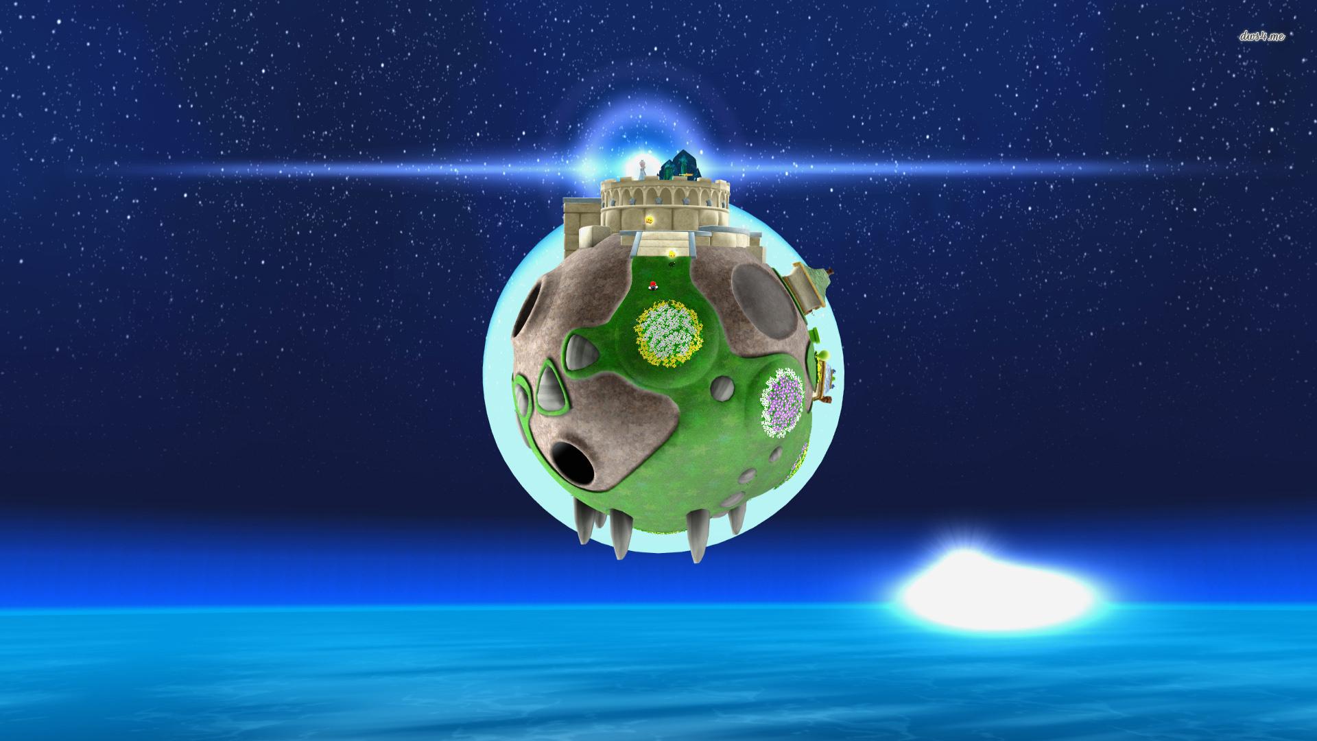 Super Mario Galaxy planet wallpapers