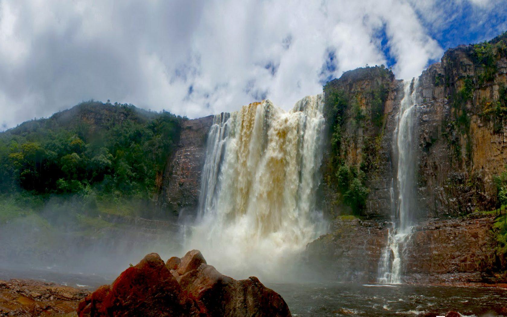 Angel Falls Guayana, Canaima National Park Venezuela Hd Desktop