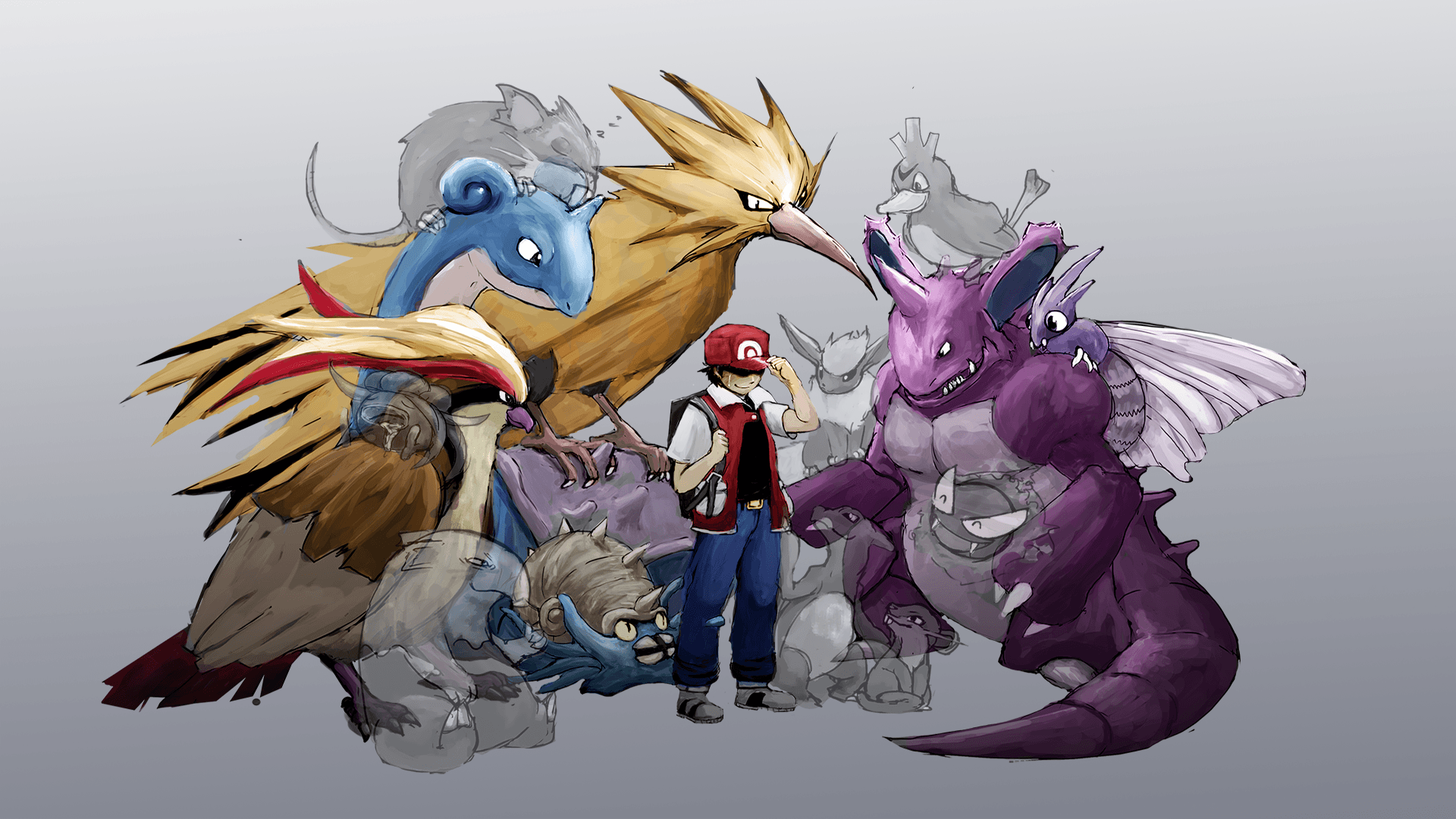 charmeleon, drowzee, farfetch’d, flareon, gastly, and others