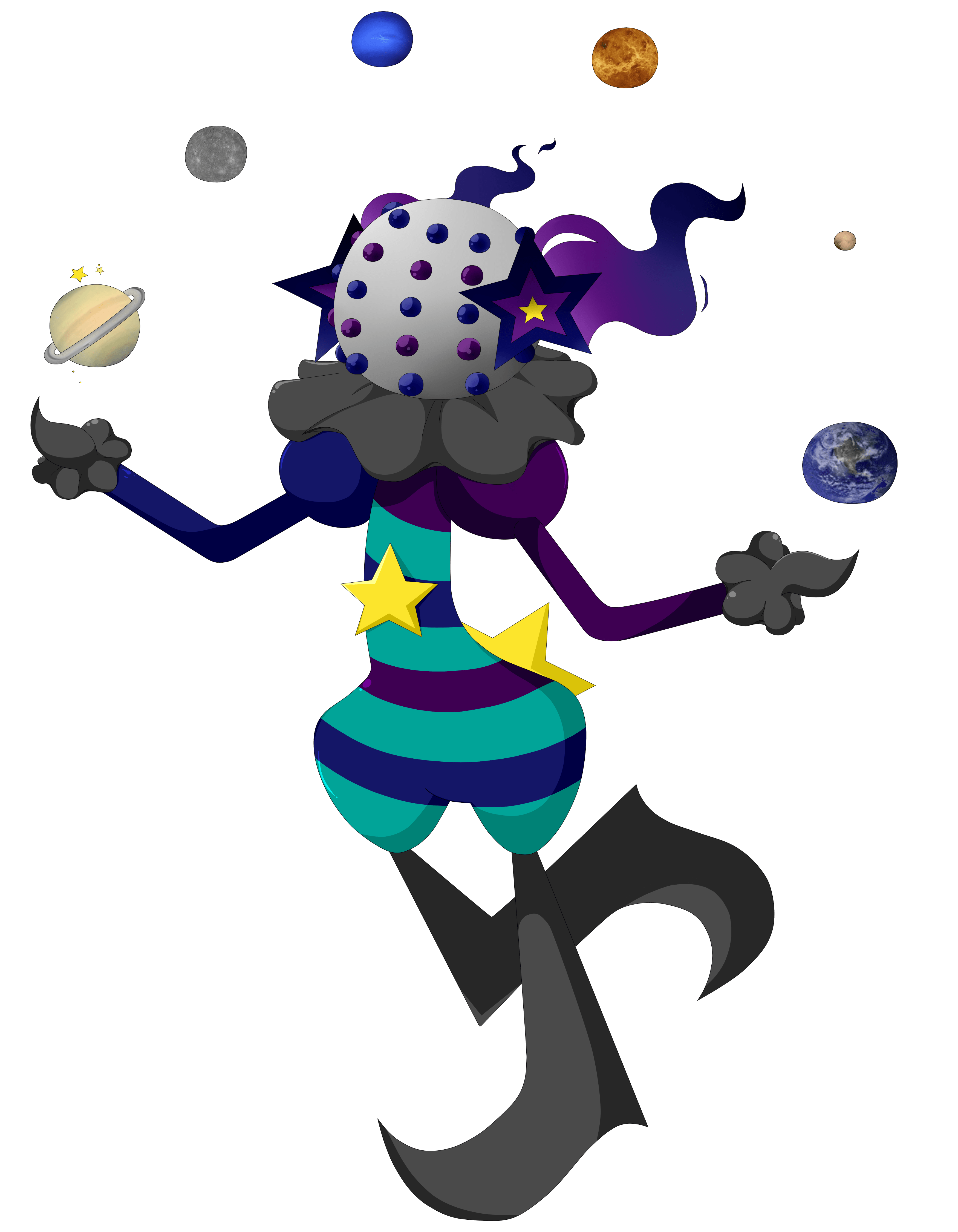 Blacephalon x cosmog fusion on Toyhouse