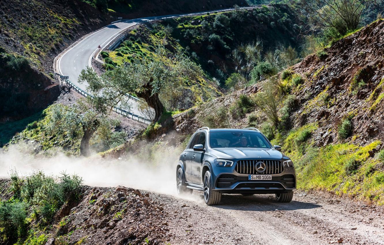 Wallpapers road, machine, asphalt, lights, Mercedes