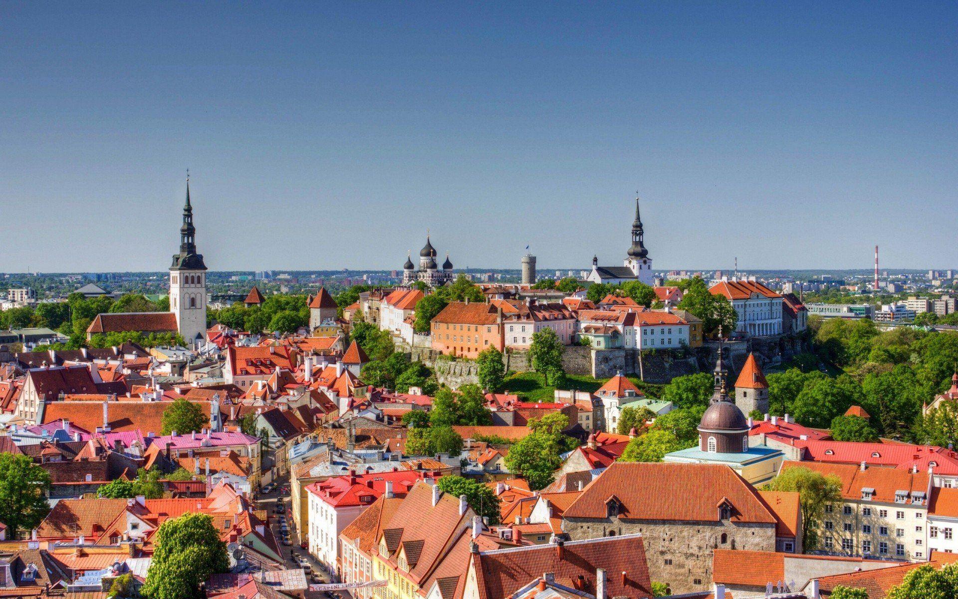 old town panorama estonia estonia roof tallinn HD wallpapers