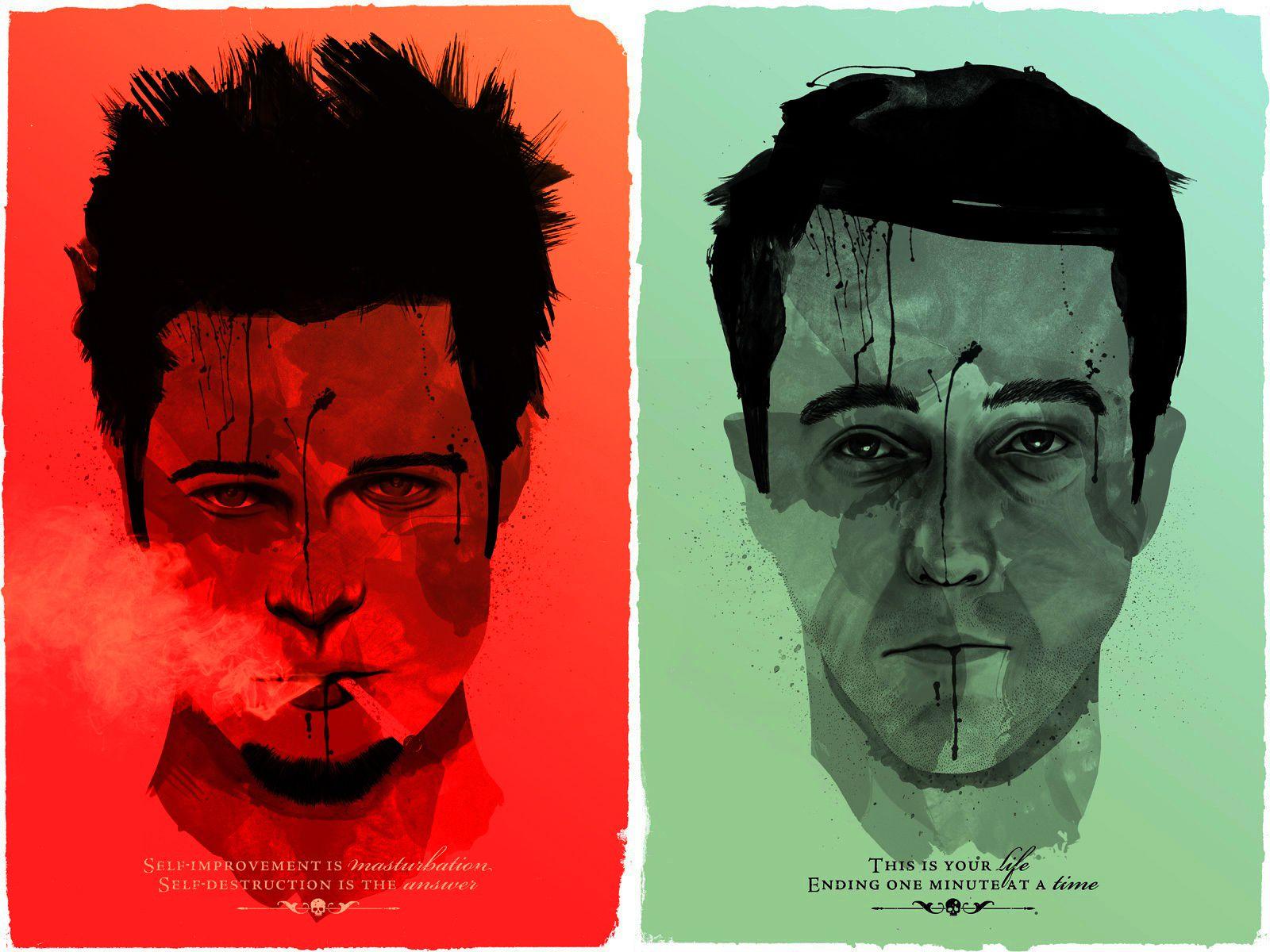 Download the Faces of Fight Club Wallpaper, Faces of Fight Club