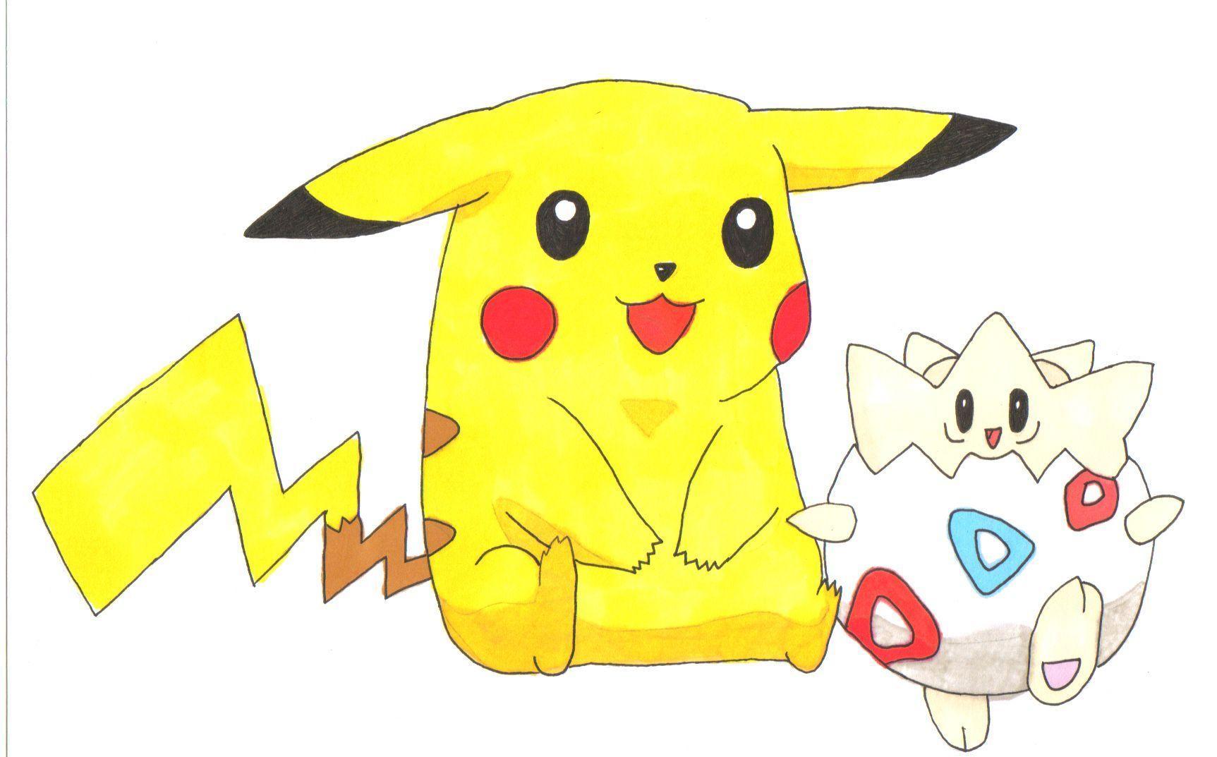 pikachu babysitting togepi